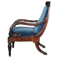 Museum Court Fauteuil Empire vers 1830, Acajou
