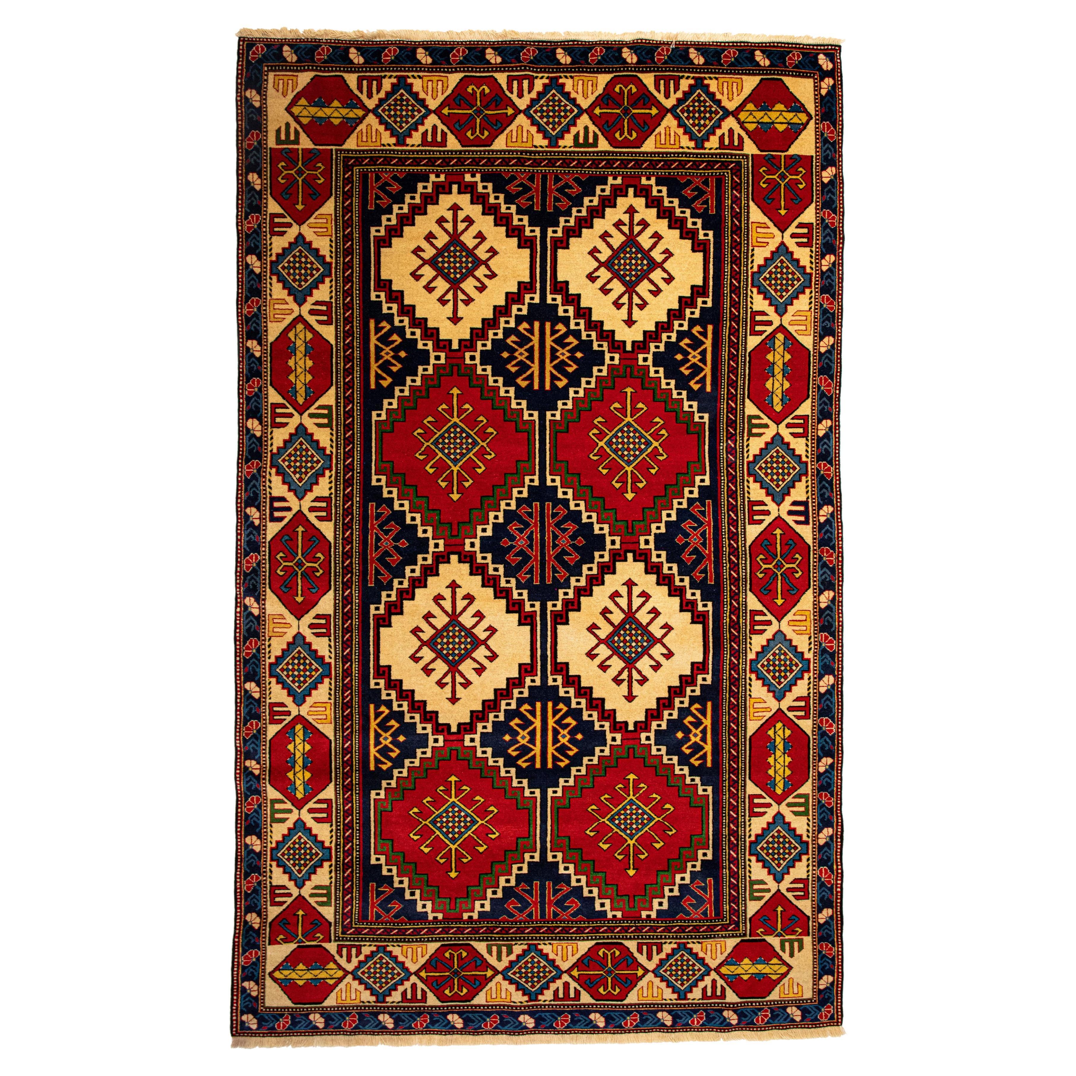 Museum Curated Chelaberd New Eagle Kazak Handmade im Angebot