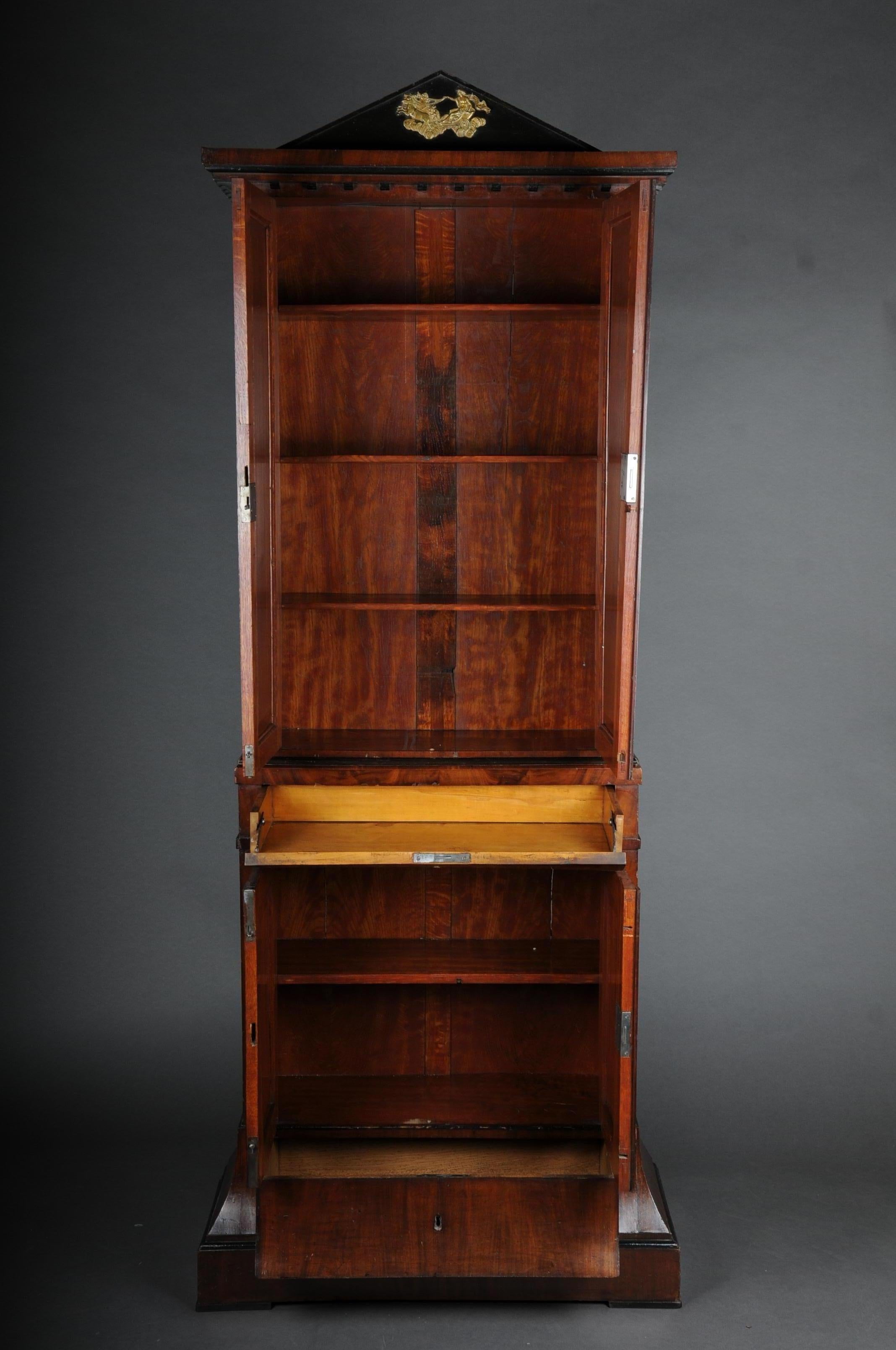 Oak Museum Empire Cabinet / Writing Cabinet, around 1800 For Sale