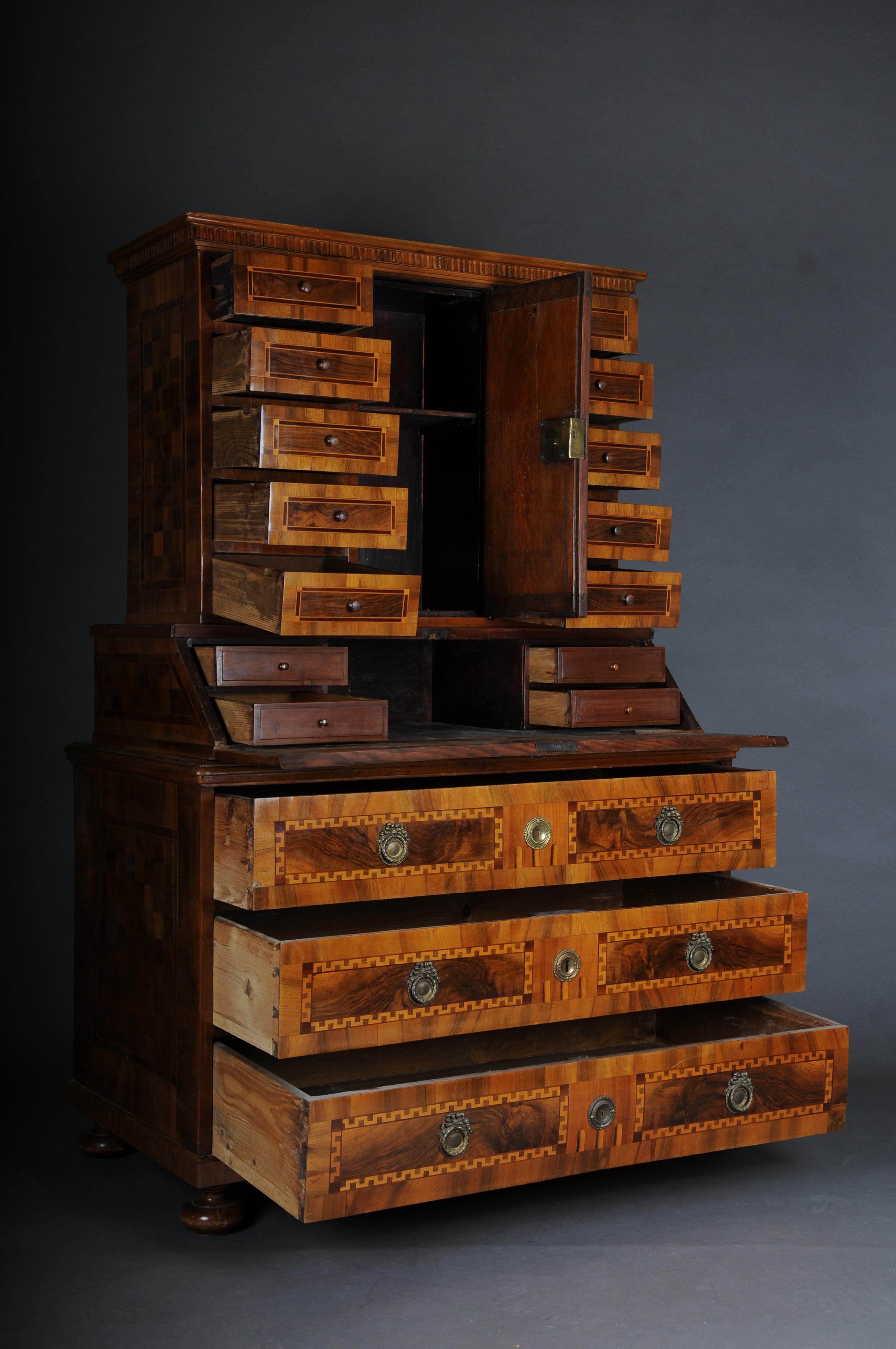 Marquetry Museum Essay / Tabernacle Around 1810, Walnut For Sale