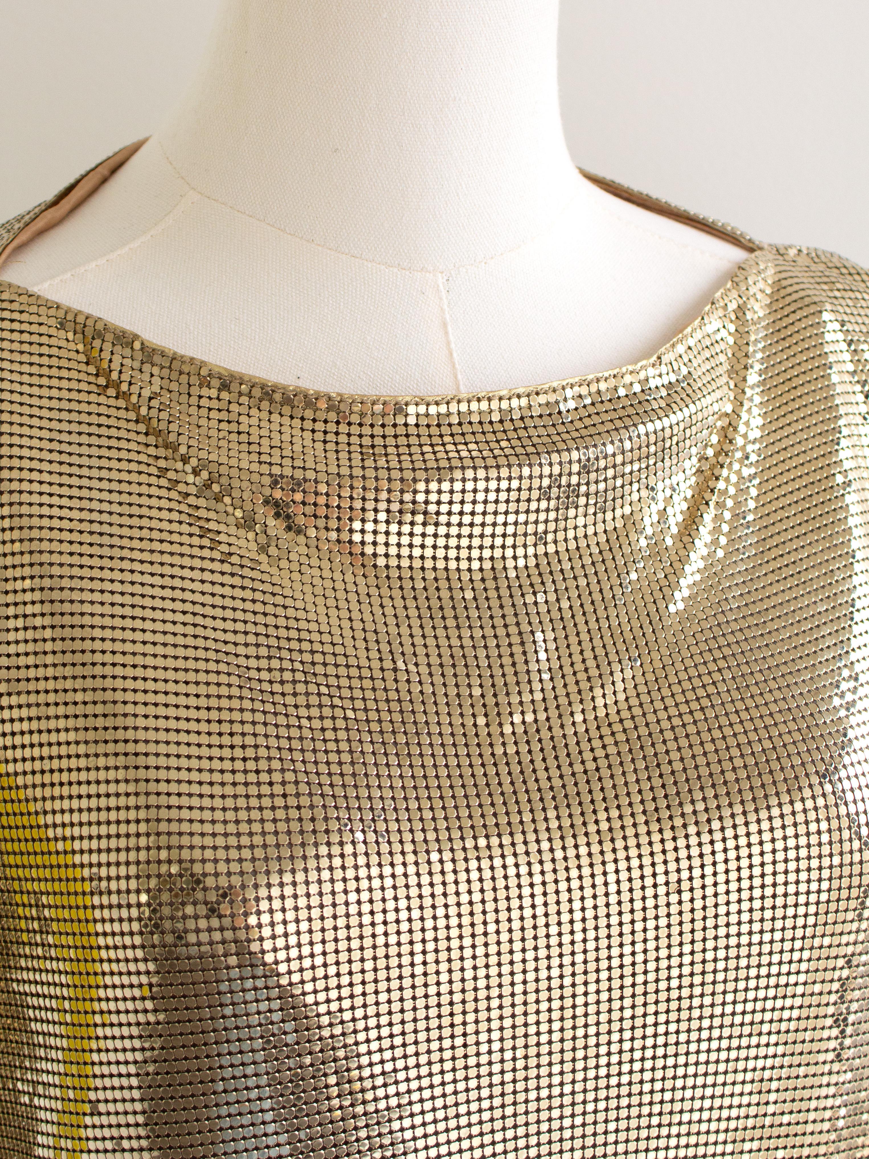 Museum Gianni Versace Couture 1994 Gold Metal Oroton Toga Mini Dress For Sale 5