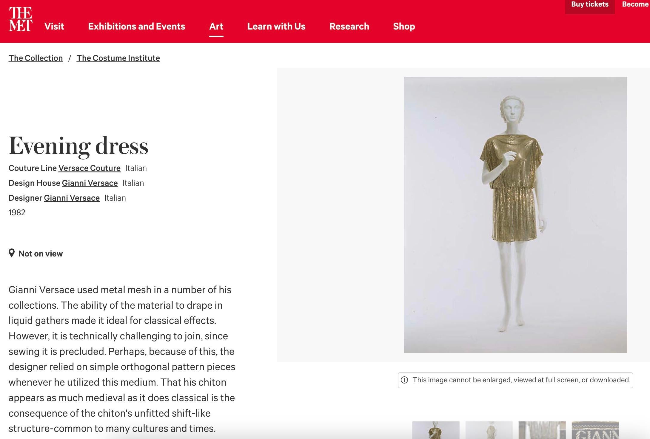 Brown Museum Gianni Versace Couture 1994 Gold Metal Oroton Toga Mini Dress For Sale