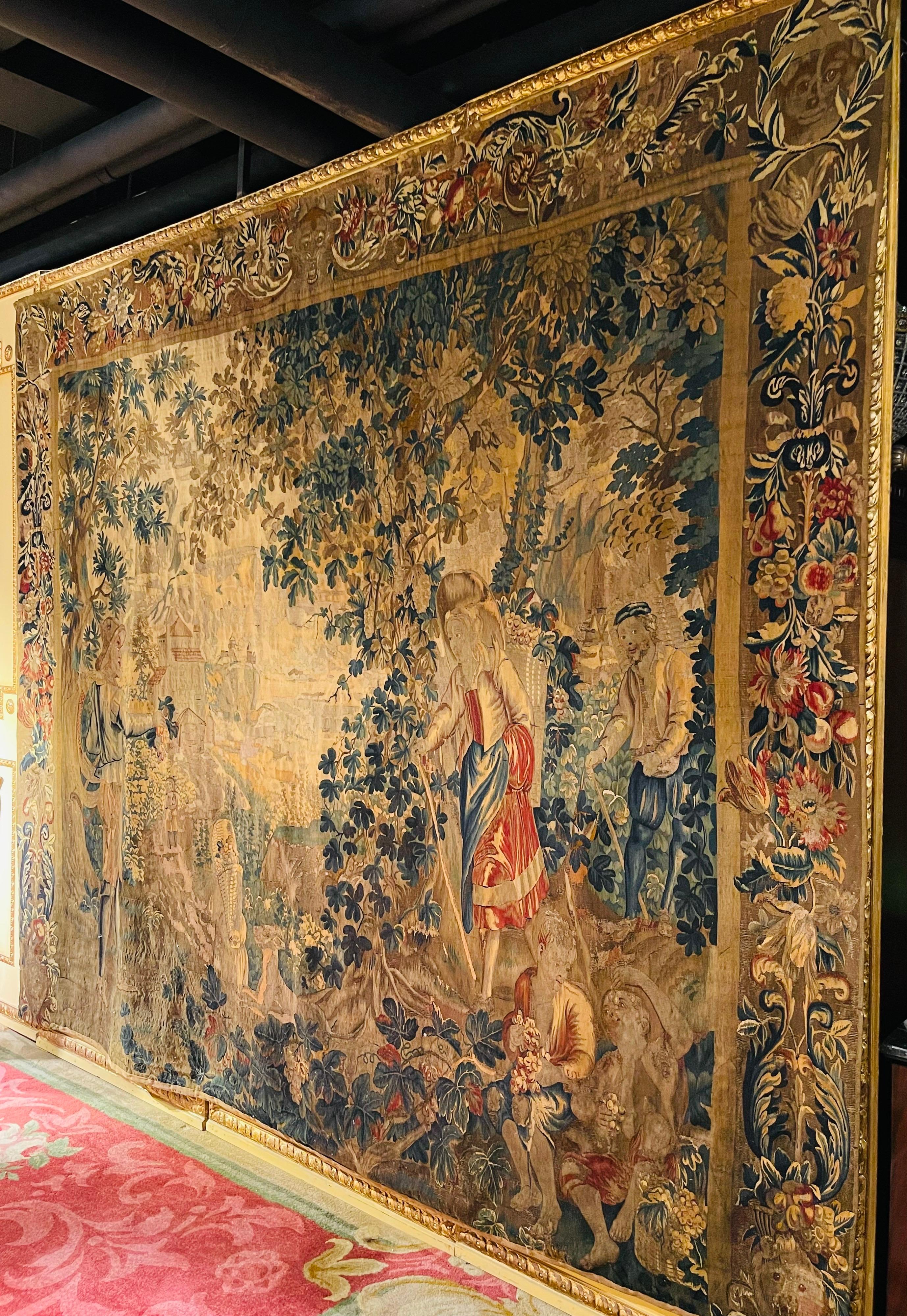 Hand-Woven Museum Gobelein / Tapestry 18th Century, Brussels