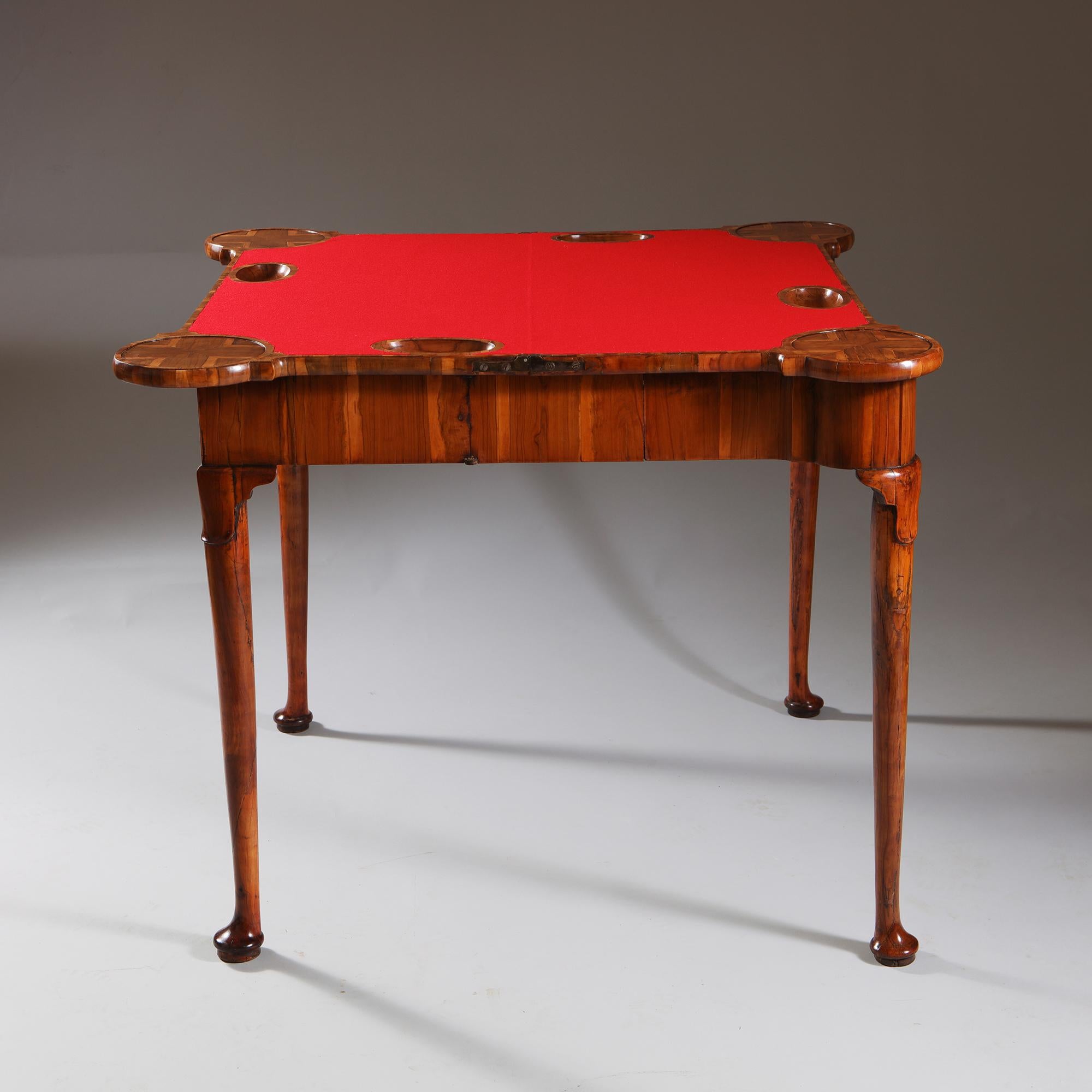Museum Grade George I Cocus Wood Card Table, Circa 1725. England For Sale 4