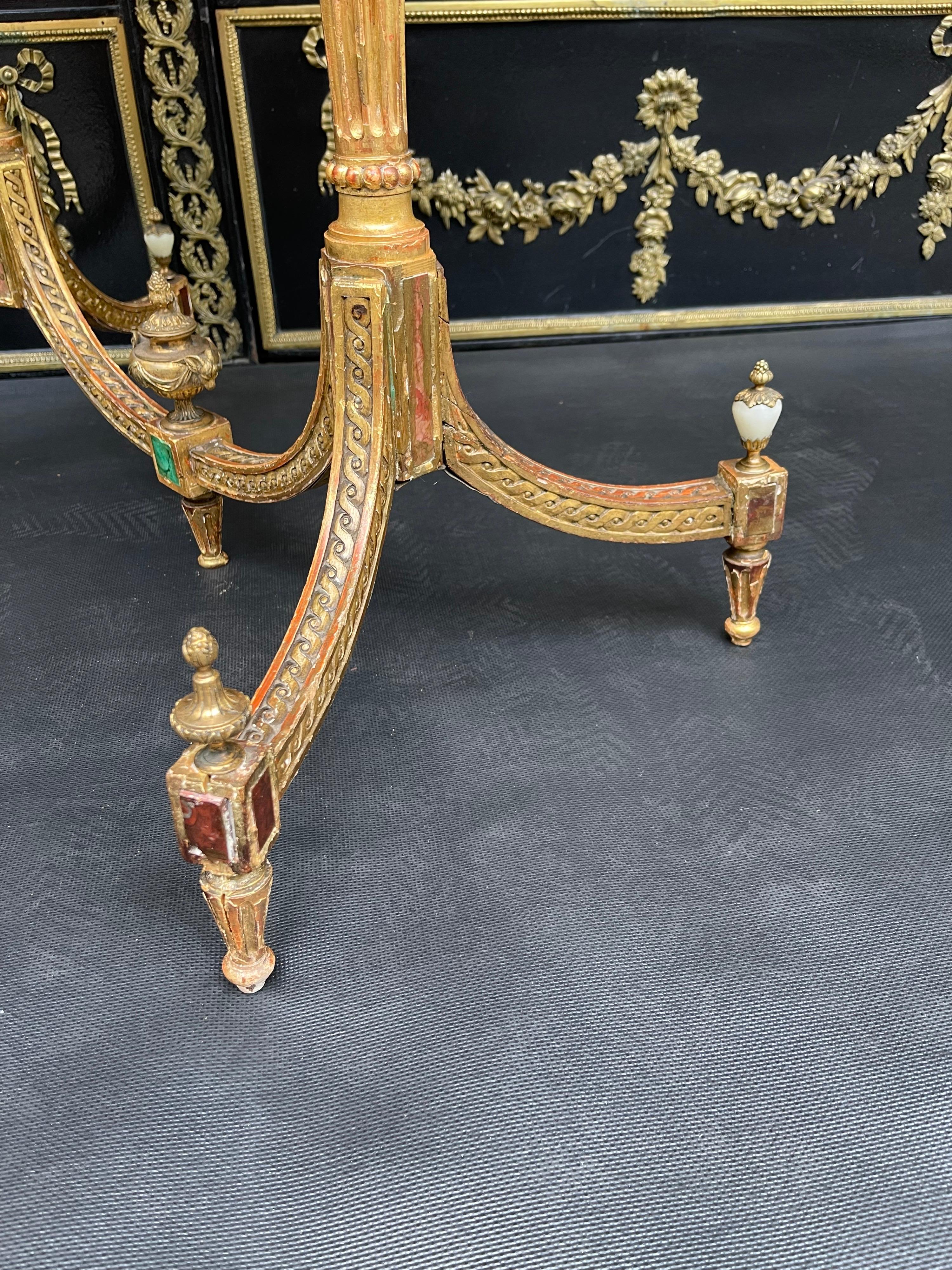 Museum Louis XVI Coffee Table / Side Table, Russia Around 1790, Gold-Plated For Sale 8