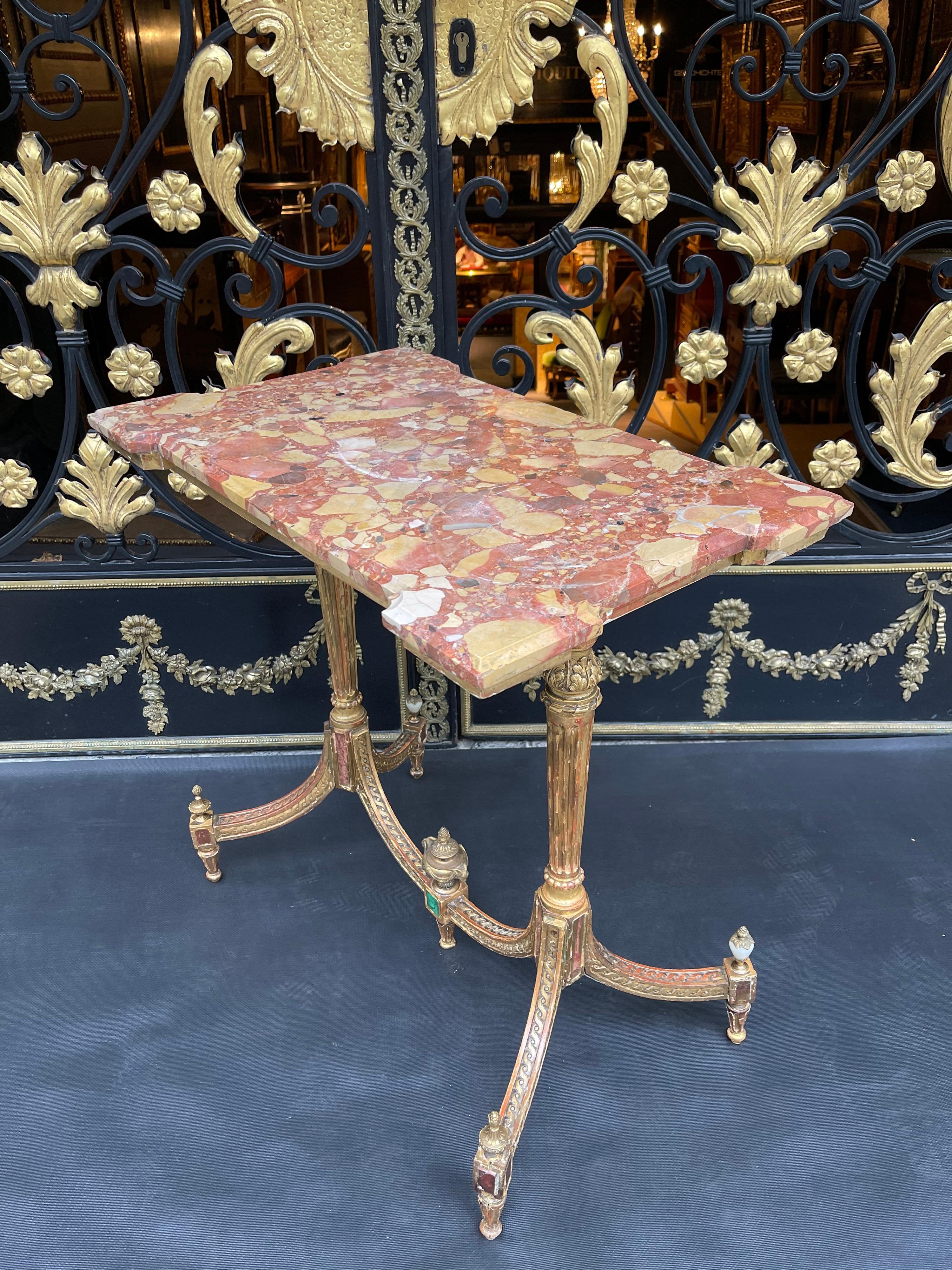 Museum Louis XVI Coffee Table / Side Table, Russia Around 1790, Gold-Plated For Sale 10