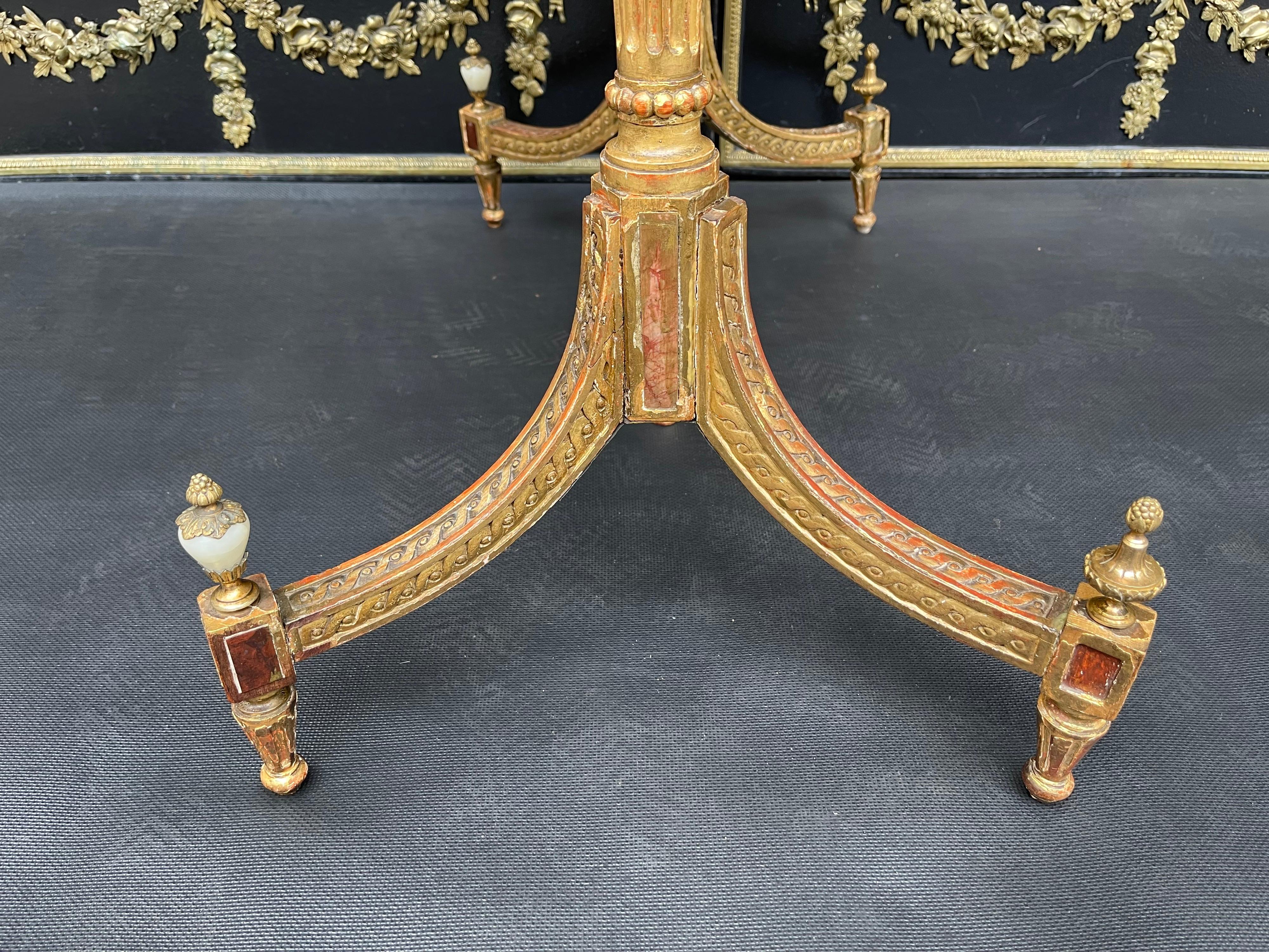 Museum Louis XVI Coffee Table / Side Table, Russia Around 1790, Gold-Plated For Sale 12