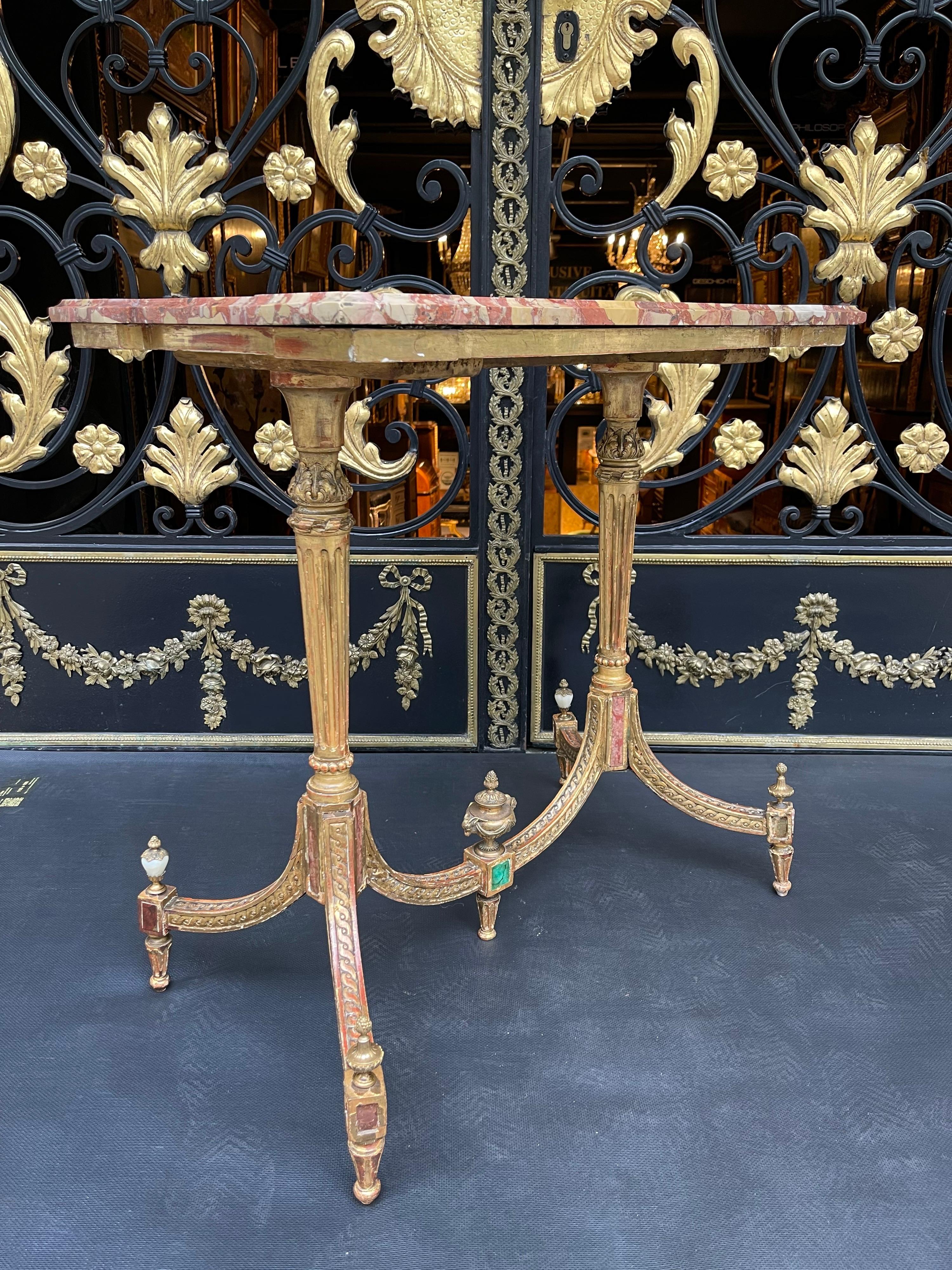 Museum Louis XVI Coffee Table / Side Table, Russia Around 1790, Gold-Plated For Sale 13