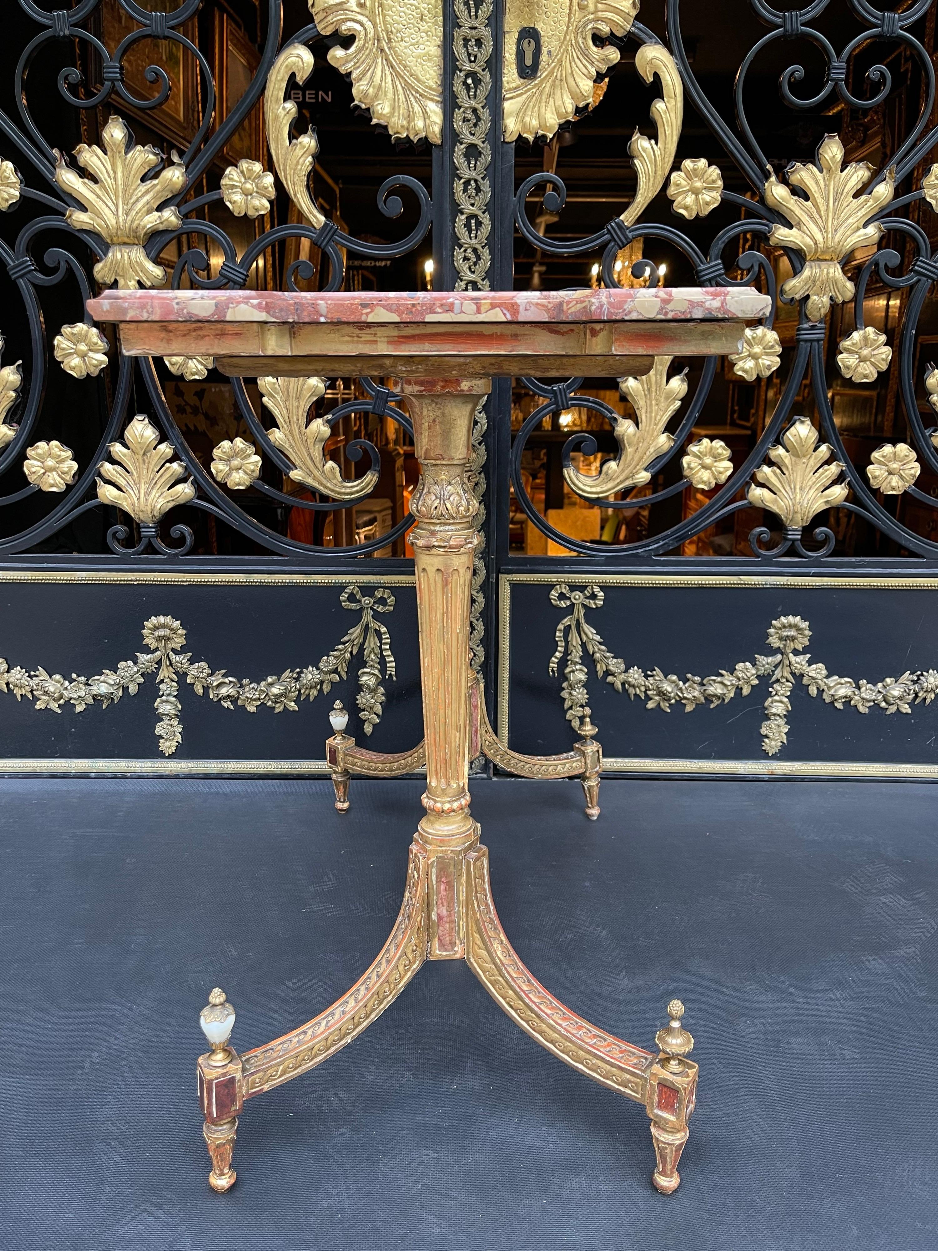 Museum Louis XVI Coffee Table / Side Table, Russia Around 1790, Gold-Plated For Sale 2