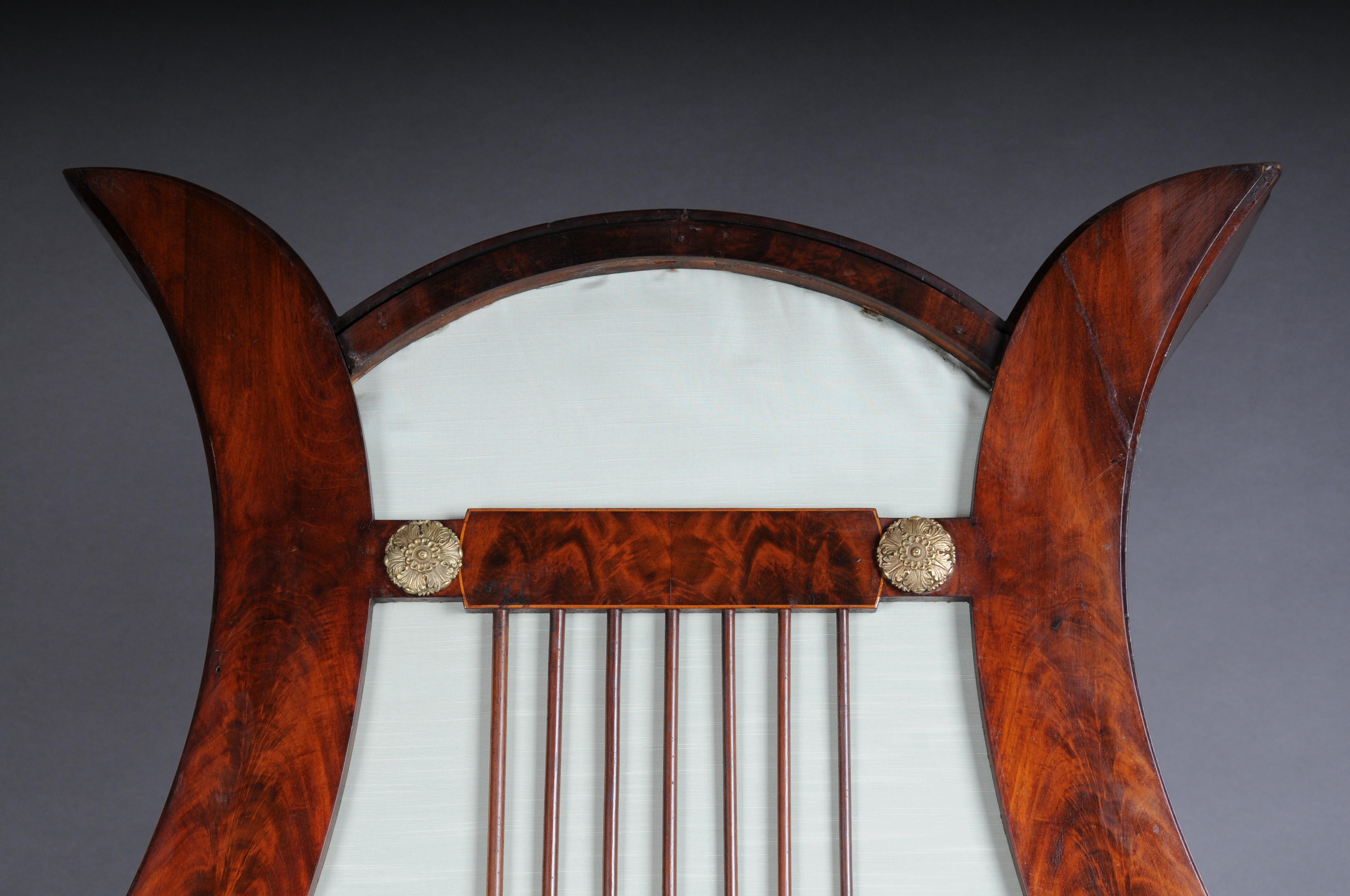 Museum Lyre Grand Piano by J.C Schleip Berlin from 1825, Empire For Sale 4