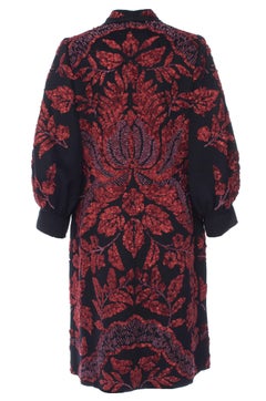 Museum Oscar de la Renta Runway F/W 2006 Collection Fur Wool Coat size 6