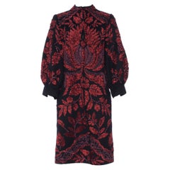 Museo Oscar De la Renta Collezione A/I 2006 Cappotto in lana e pelliccia taglia 6