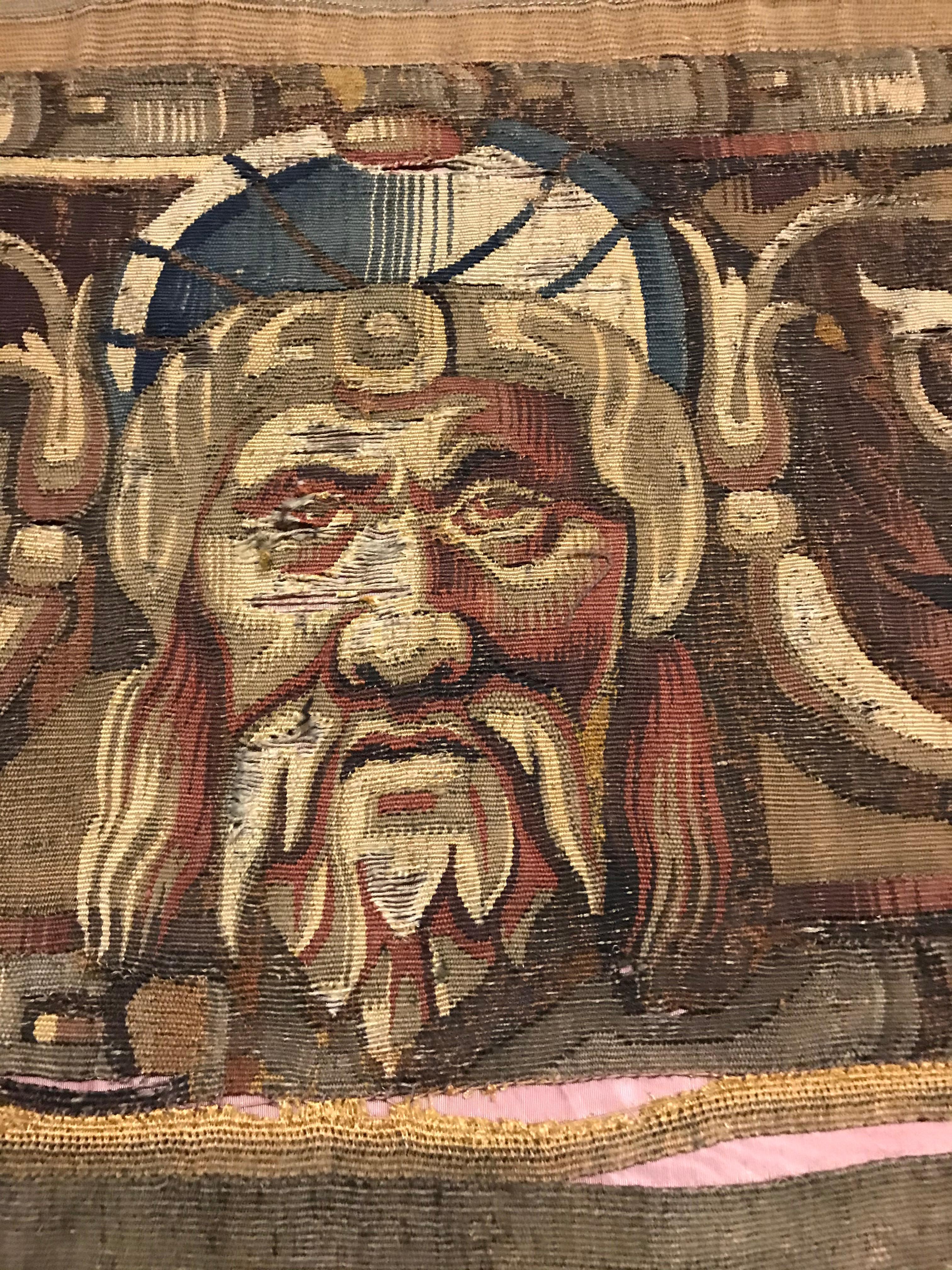 Museum Piece from the 16th-17th Century, Renaissance Style Tapestry Canvas In Fair Condition In Berlin, DE