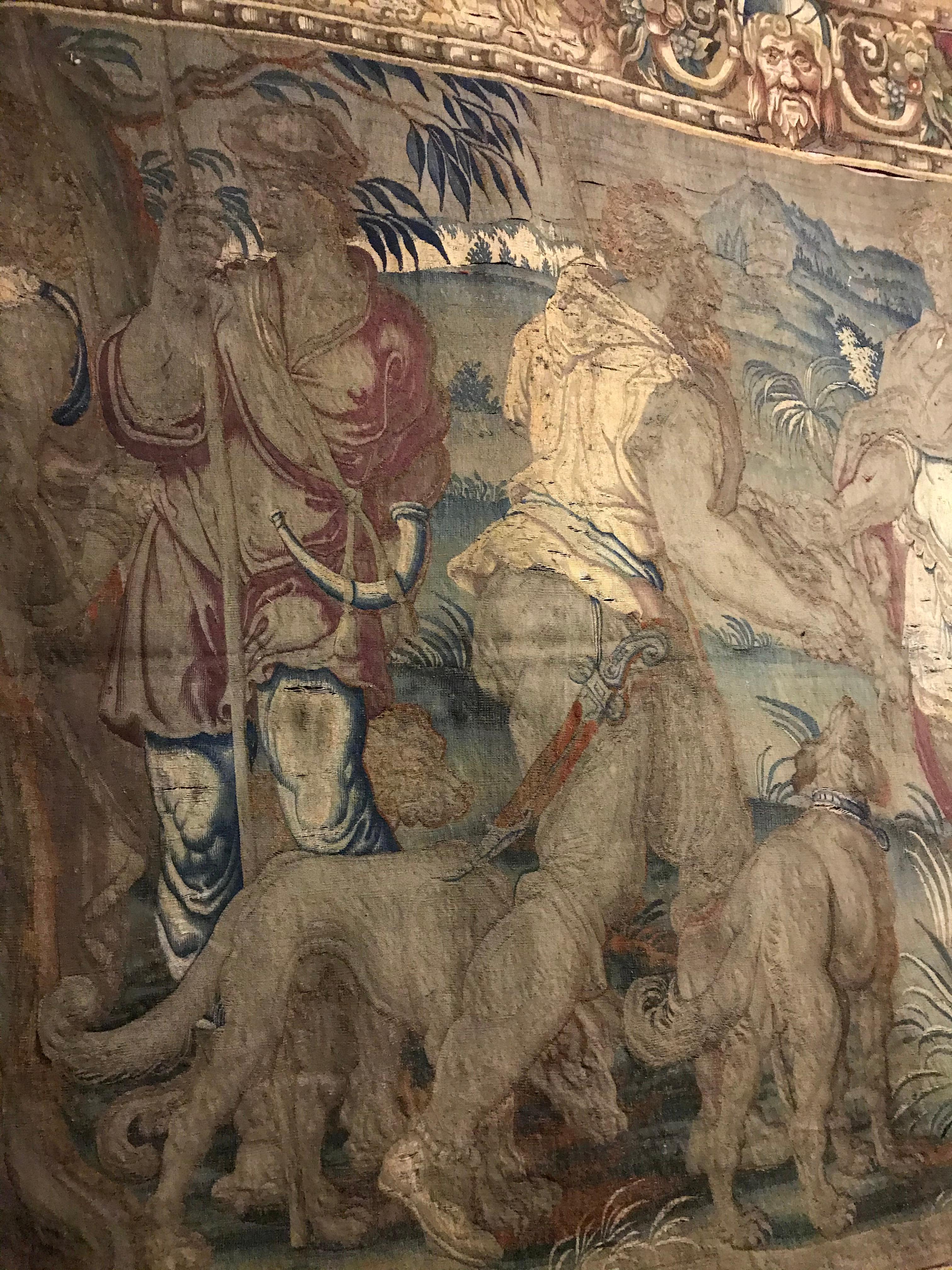 Museum Piece from the 16th-17th Century, Renaissance Style Tapestry Canvas 1