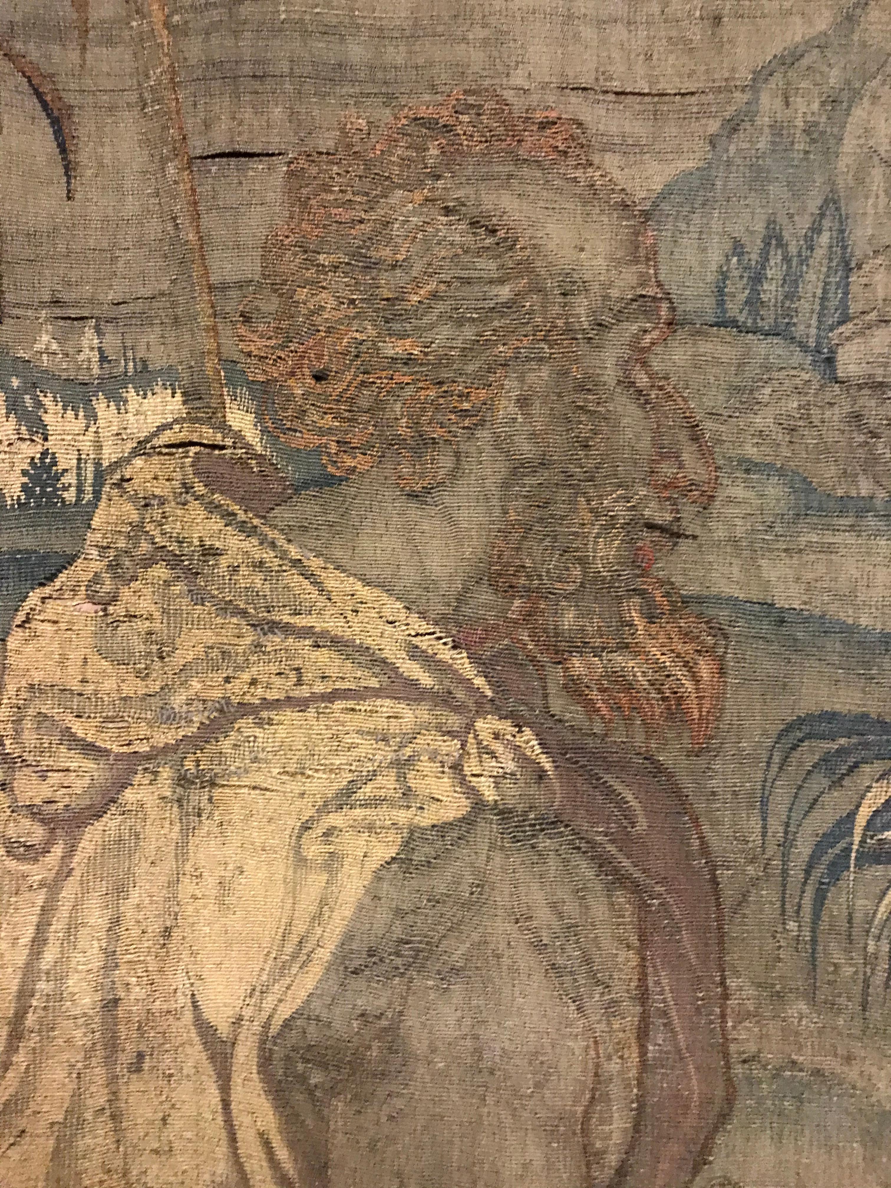Museum Piece from the 16th-17th Century, Renaissance Style Tapestry Canvas 2