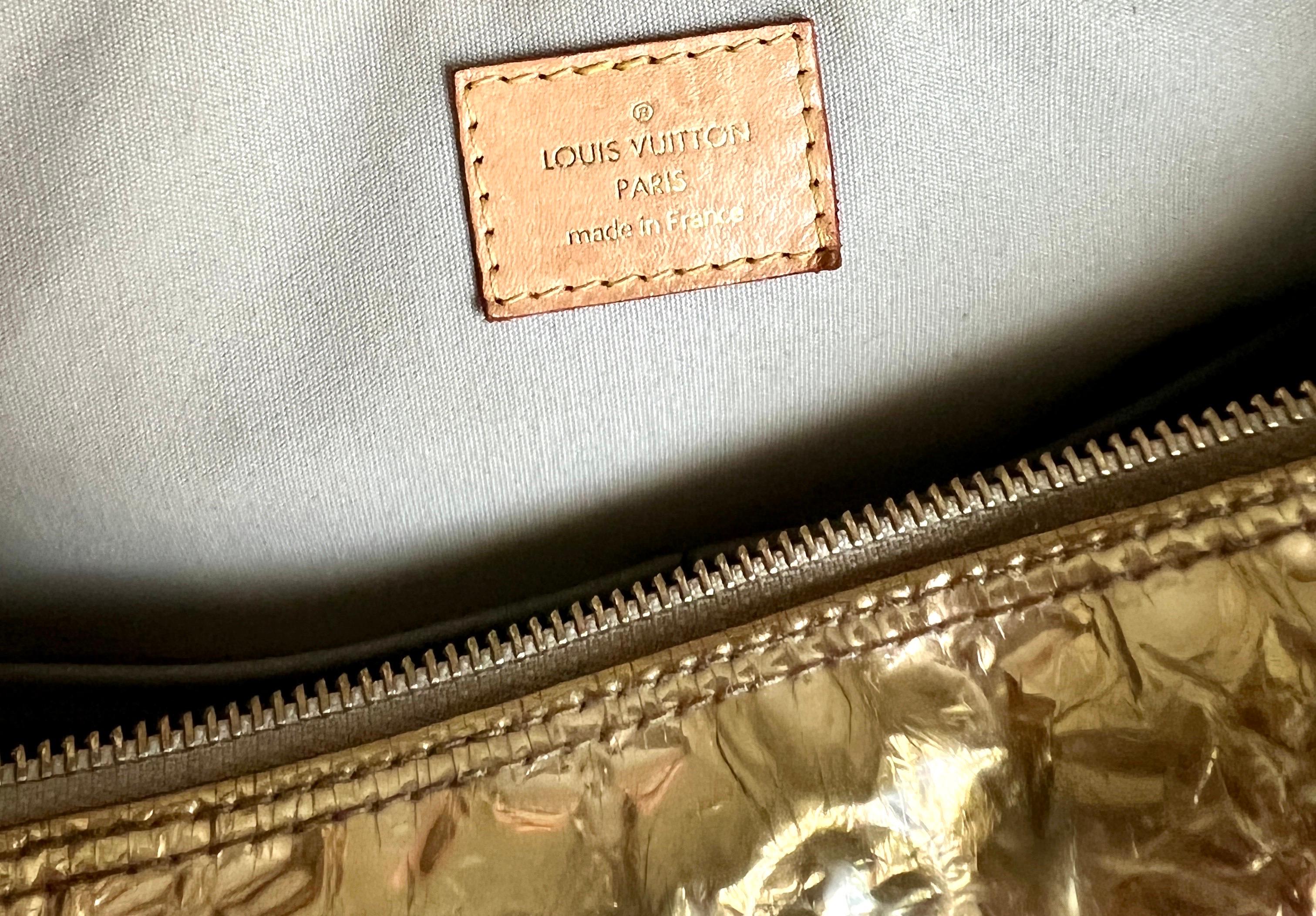 MUSEUM PIECE Louis Vuitton by Marc Jacobs 2006 Gold Monogram Miroir Speedy Bag For Sale 5