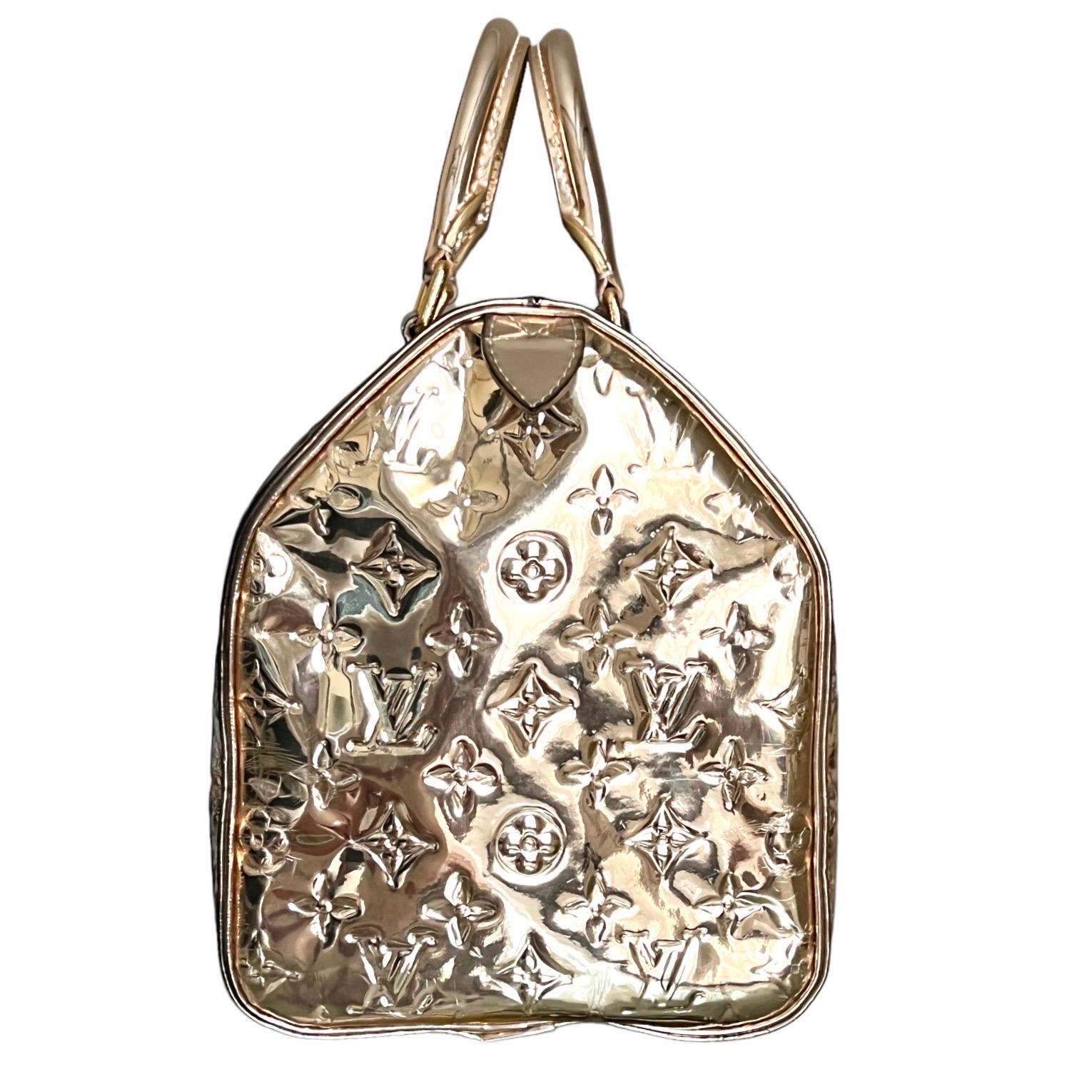 louis vuitton gold mirror bag