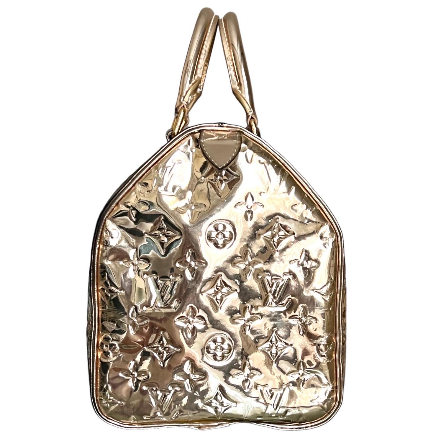 Louis Vuitton par Marc Jacobs 2006 - Sac Miroir Speedy avec monogramme doré Unisexe en vente