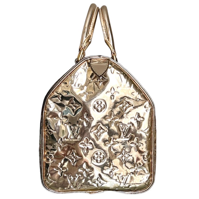 Louis Vuitton by Marc Jacobs 2006 Gold Monogram Miroir Speedy Bag