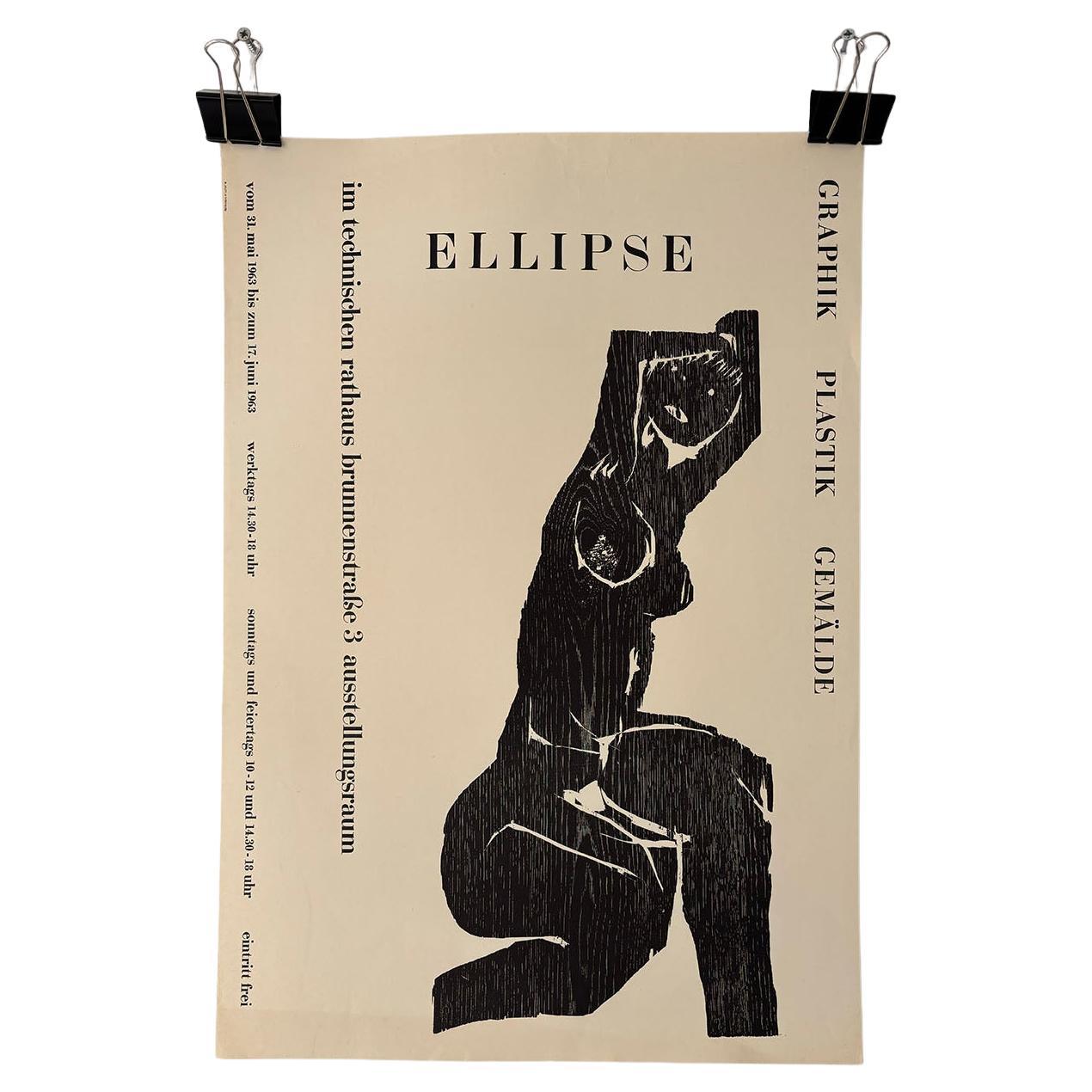 Impresión museográfica de la exposición de "Die Künstler der Ellipse" de 1963