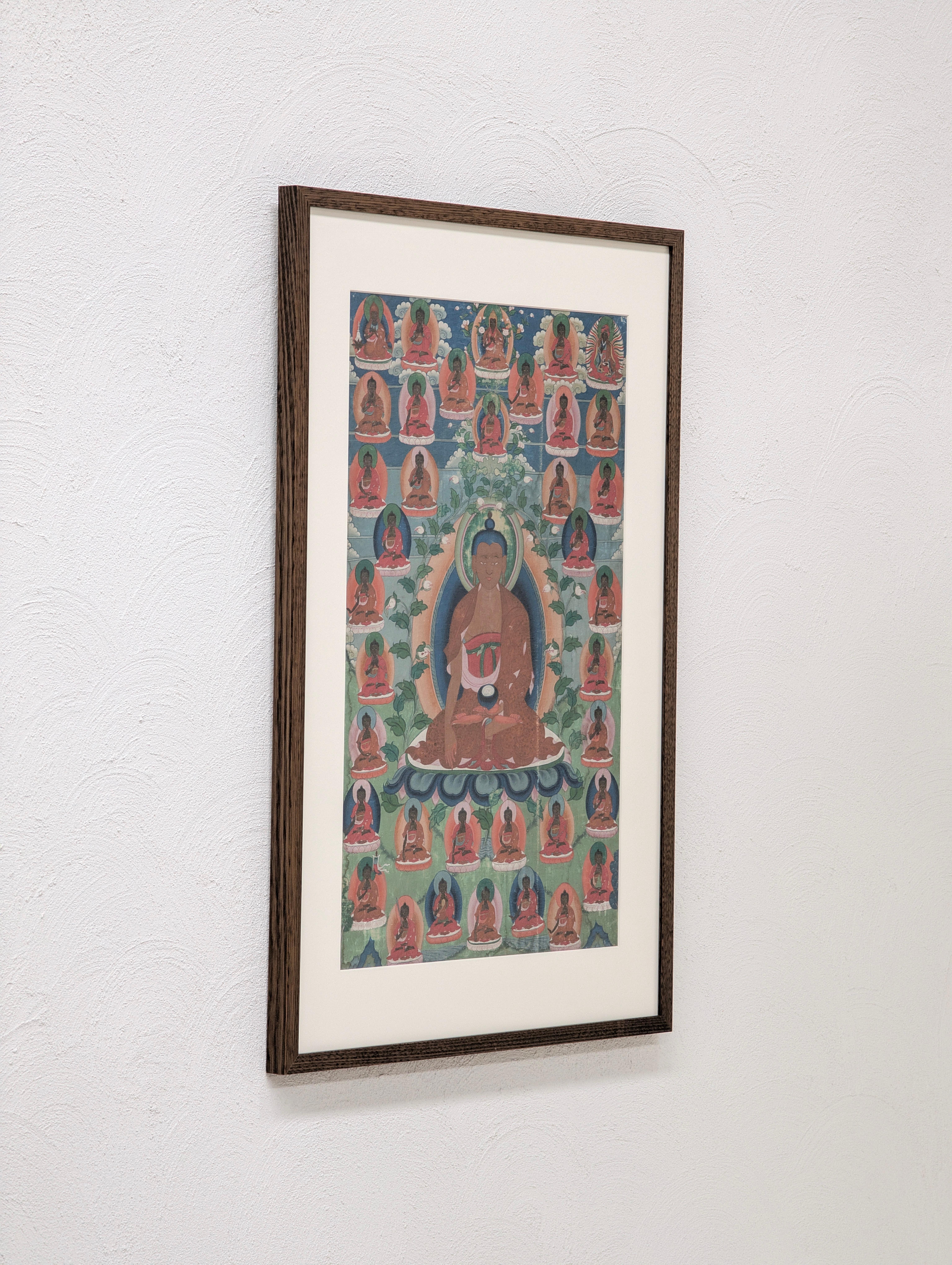 Peinture thangka de la lignée tibétaine du 18e siècle, Bouddha Shakyamuni, de qualité muséale en vente 1