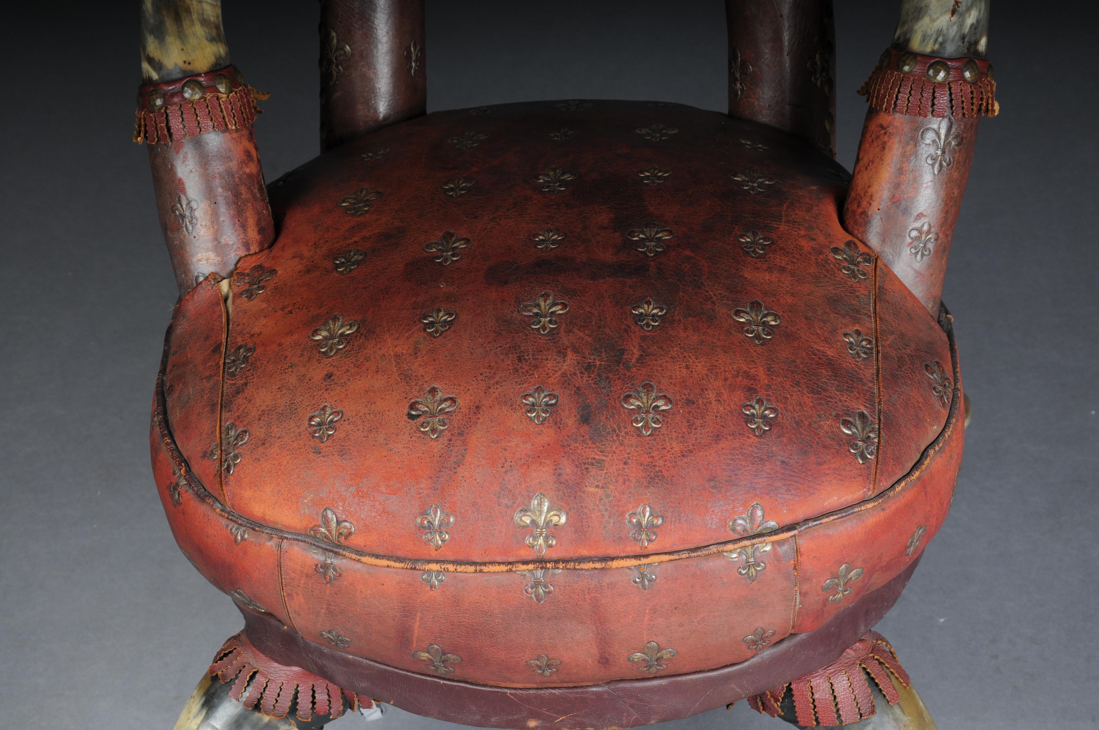Museum-quality antique horn chair Victoria around 1870, England. For Sale 1