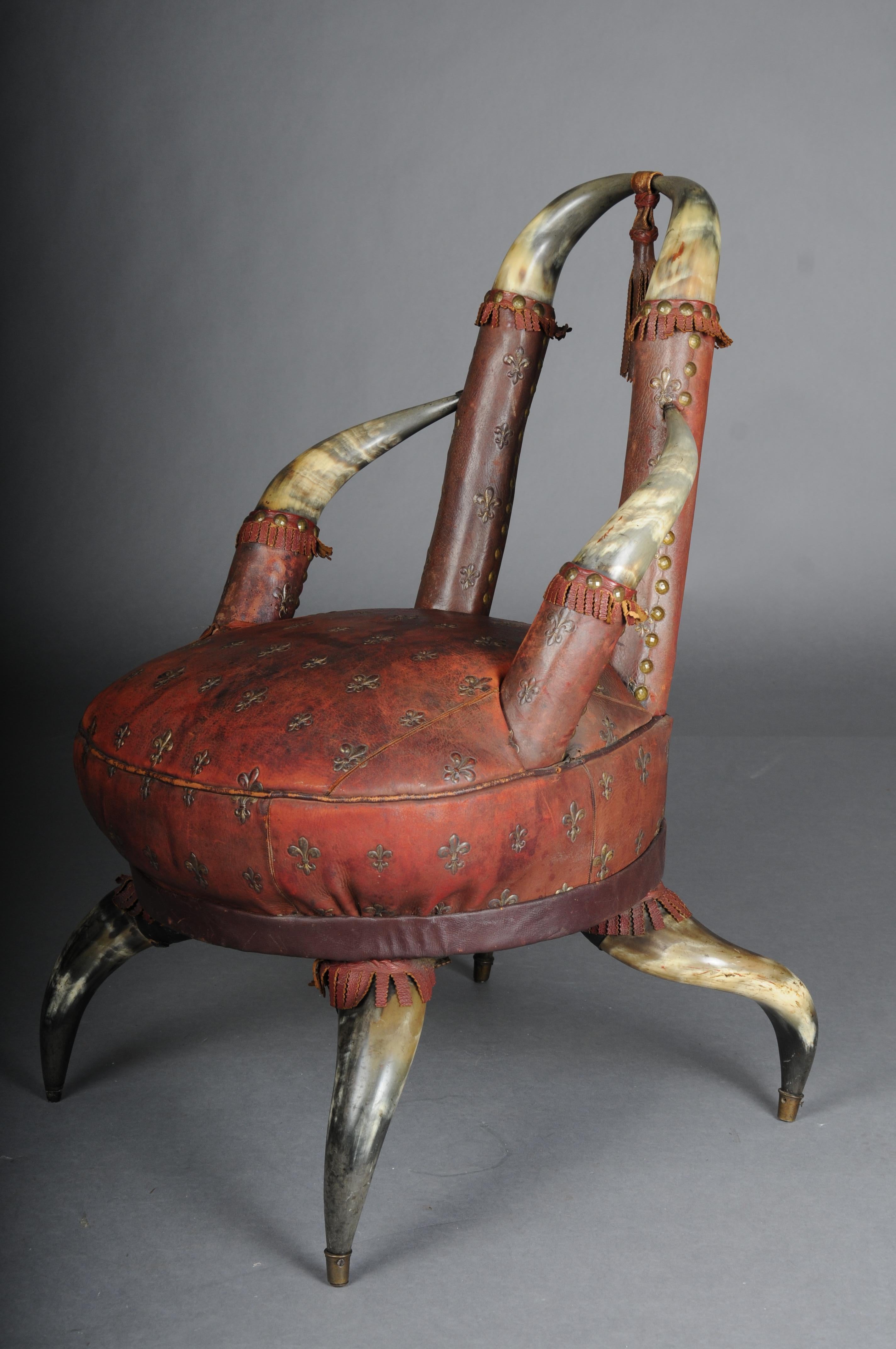 Museum-quality antique horn chair Victoria around 1870, England. For Sale 2