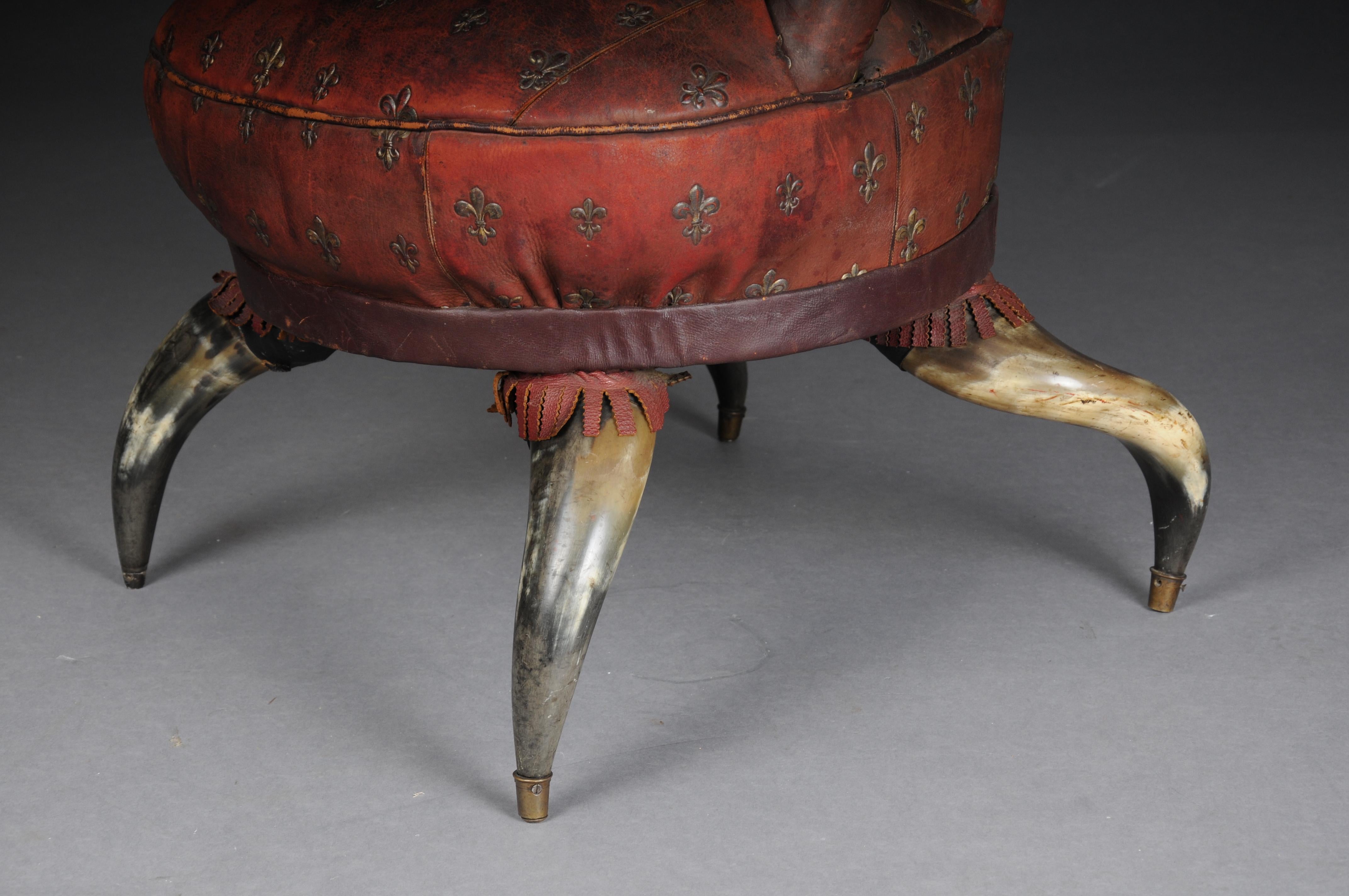 Chaise en corne ancienne de qualité muséale, Victoria vers 1870, Angleterre. en vente 3