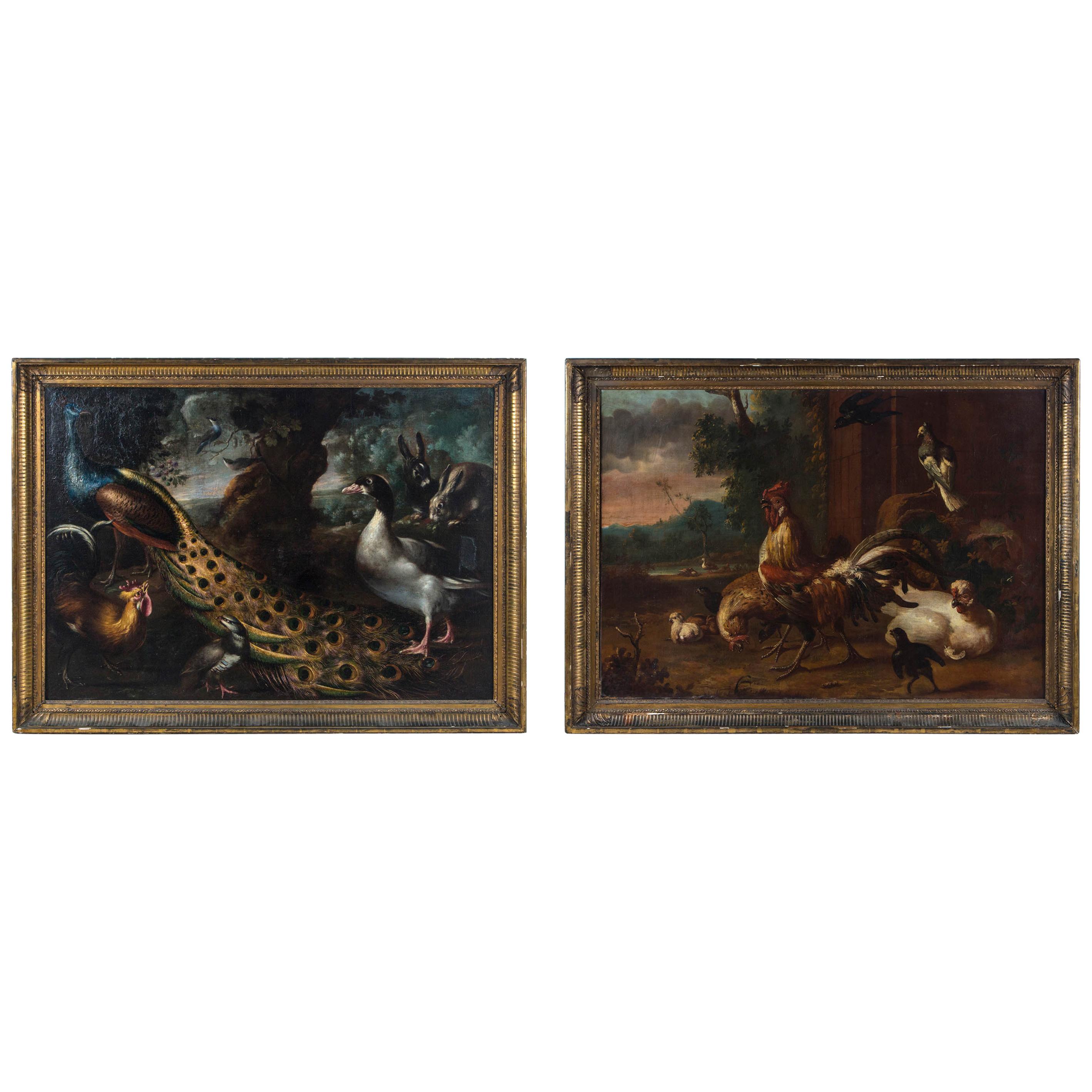 Museum-Quality Antique Pair Old Master Paintings