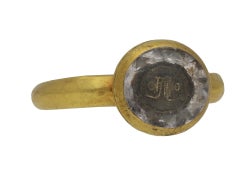 Anello con nodo d'amore in cristallo di rocca di qualità museale antico Stuart del XVII secolo