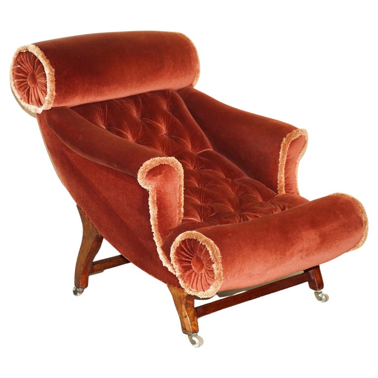 Adolf Loos for William Birch Knieschwimmer Lounge Armchair, 1880, offered by Royal House Antiques