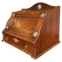 Museum Quality Arts and Crafts Stationary Box w. Letter Racks & Drawer ca. 1900