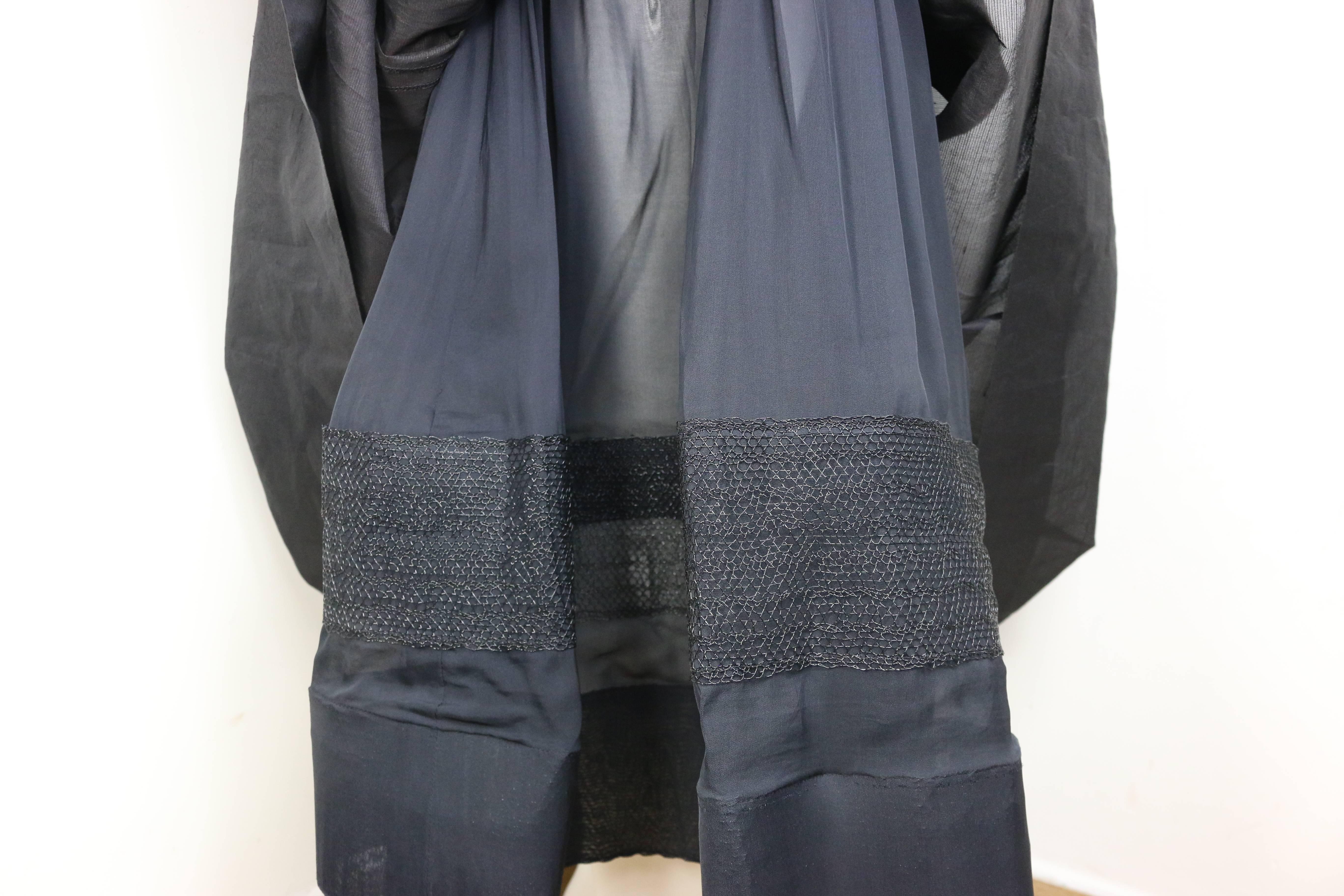 Museum quality Chanel black silk taffeta one shoulder evening gown For Sale 2