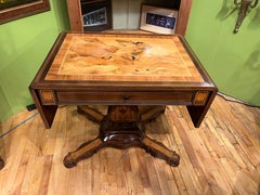 Museum Quality Charles X Style Napoleon Inlaid Table After Jacques-Louis David