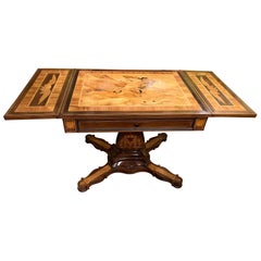 Museum Quality Charles X Style Napoleon Inlaid Table After Jacques-Louis David