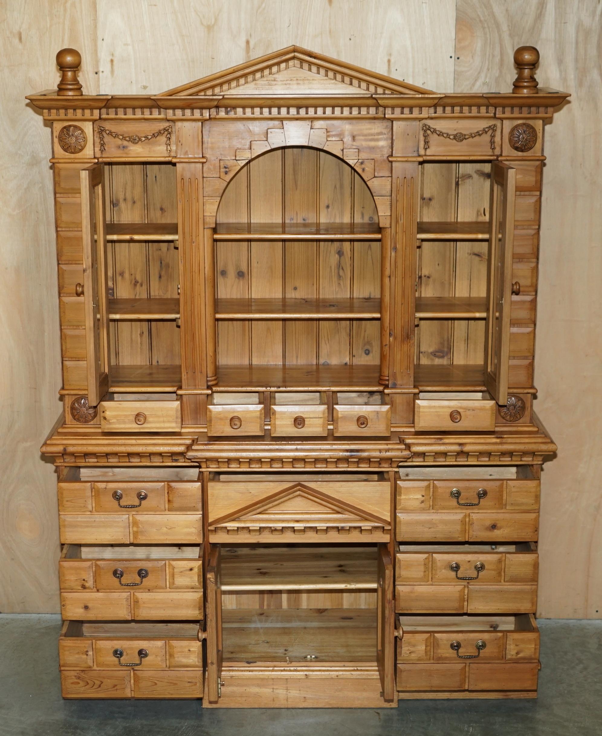 MUSEUM QUALITY EDITORS CHOICE AWARD ARCHITECTURAL ViNTAGE PINE WELSH DRESSER For Sale 9