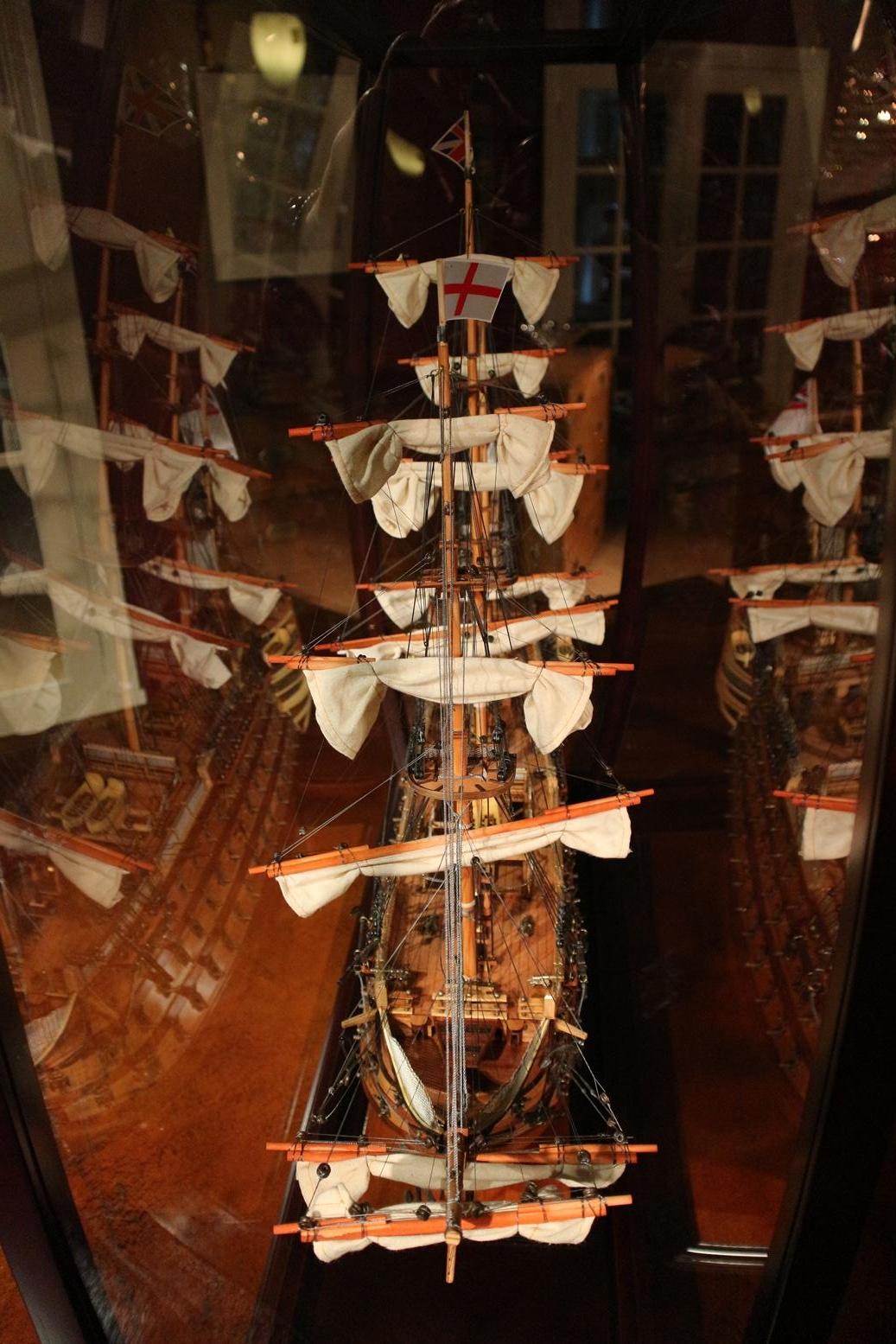 Museum-Quality, Fully Assembled Replica of the H.M.S. Victory Adm. Nelson 4