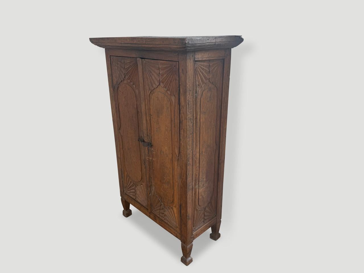 Minimalist Museum Quality Hand Carved Cabinet For Sale