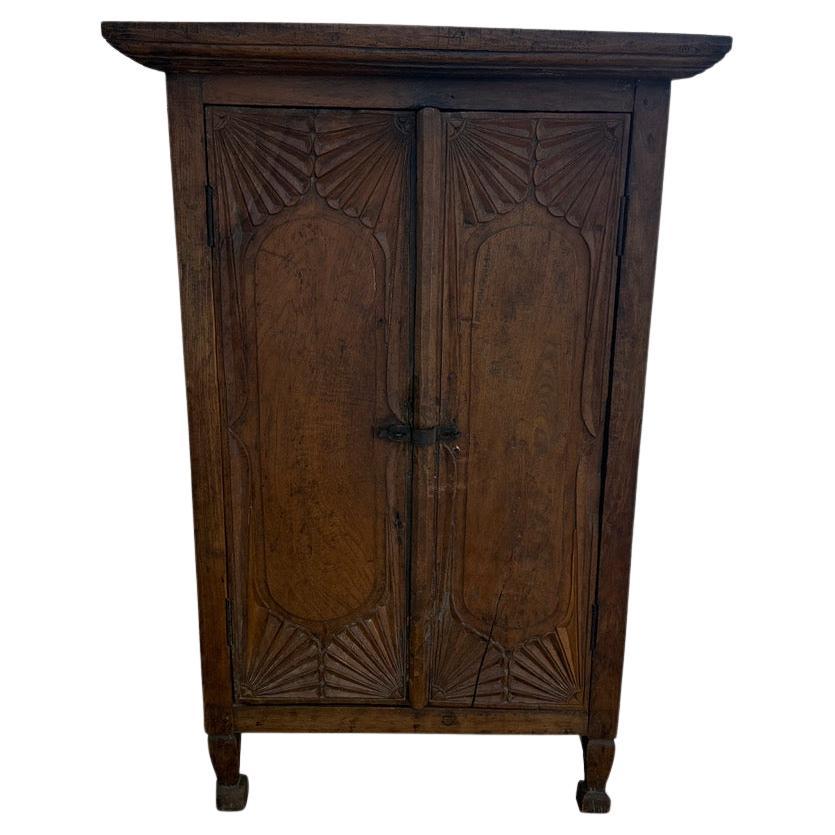 Museum Quality Hand Carved Cabinet For Sale