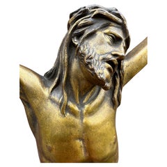 Monture murale Corpus of Jesus Christ fr de qualité musée, fabriquée à la main, 19e siècle