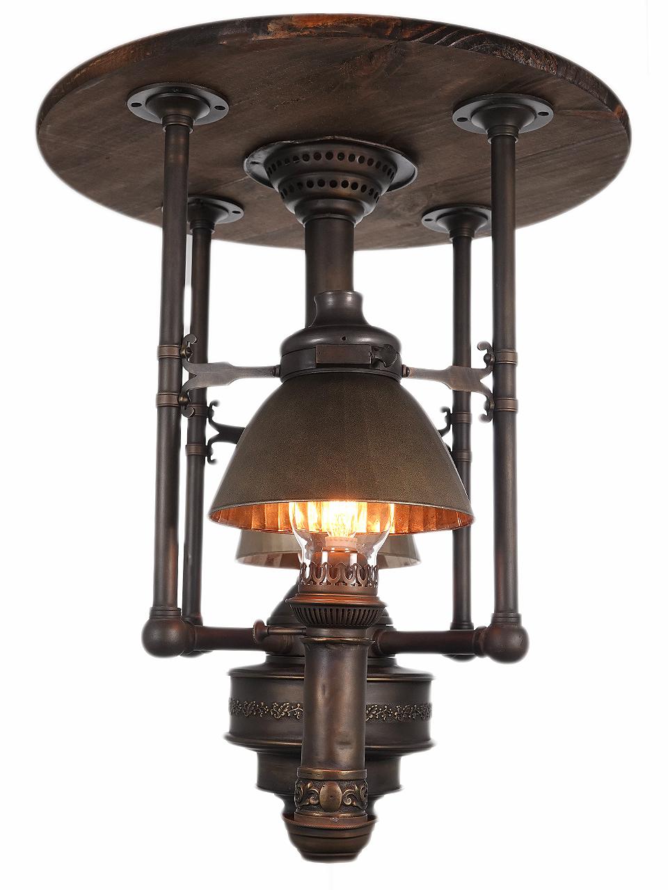 19th Century Museum Quality Hicks and Smith Rail Car Center Lamp For Sale
