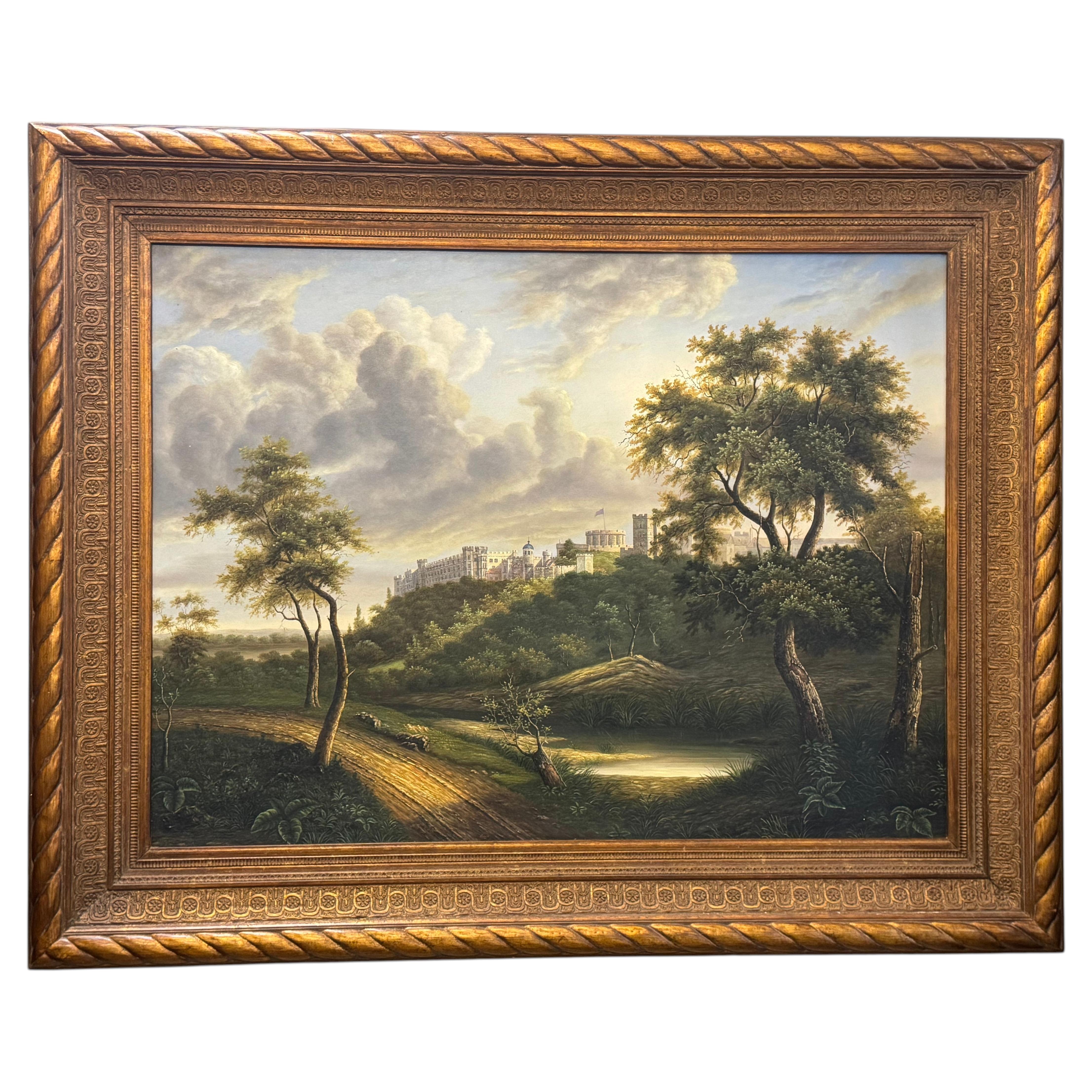 Museum Quality Large “Landscape", inspired from 19th Century French Artist Edou