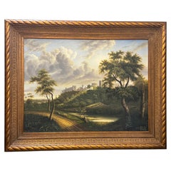 Grande "Paesaggio" di qualità museale, ispirato all'artista francese del XIX secolo Edou