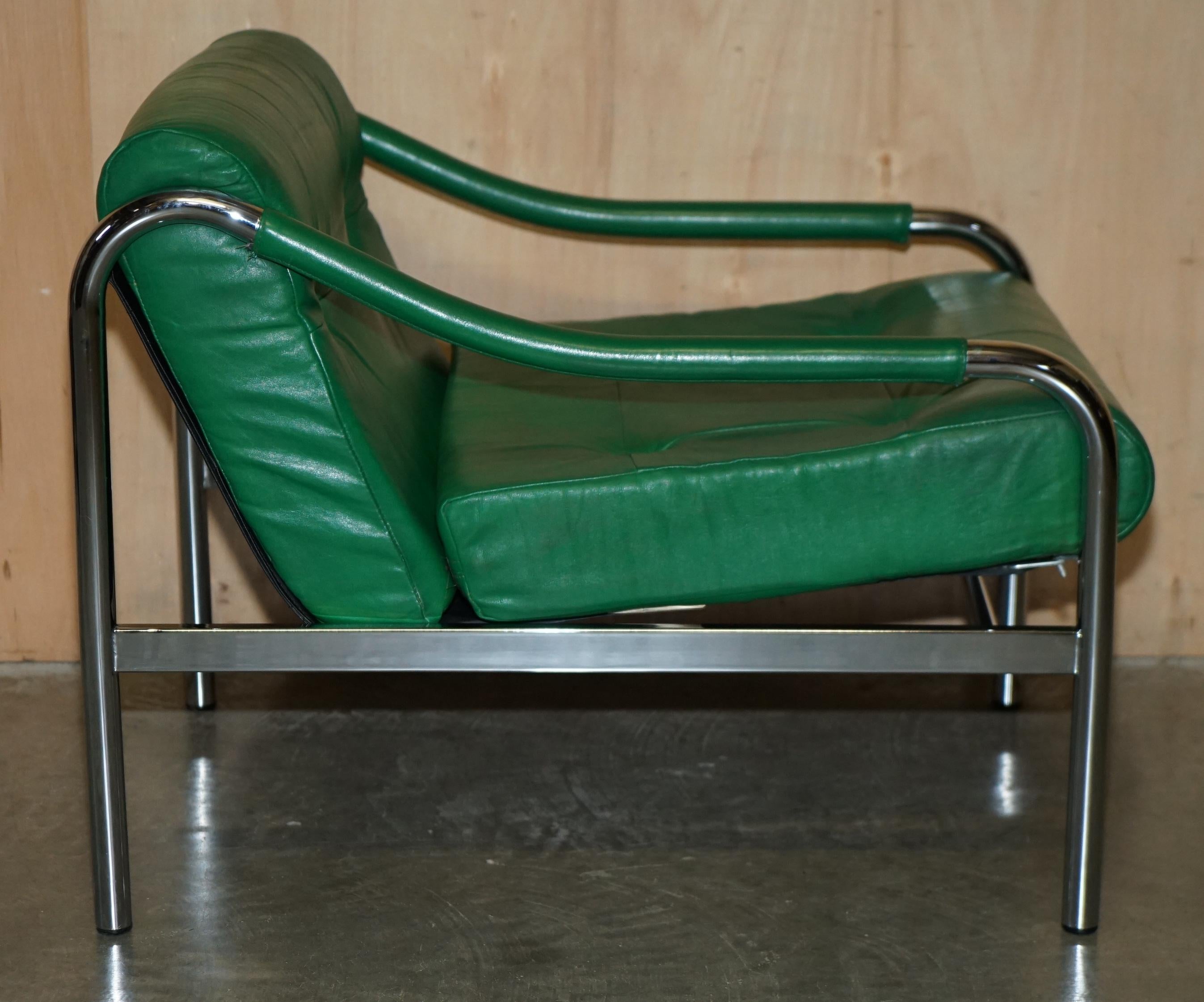 Poltrona TIM BATES BETA IN PELLE VERDE DI PIEFF DI QUALITÀ MUSEALE DEL PRIMO SECOLO in vendita 1