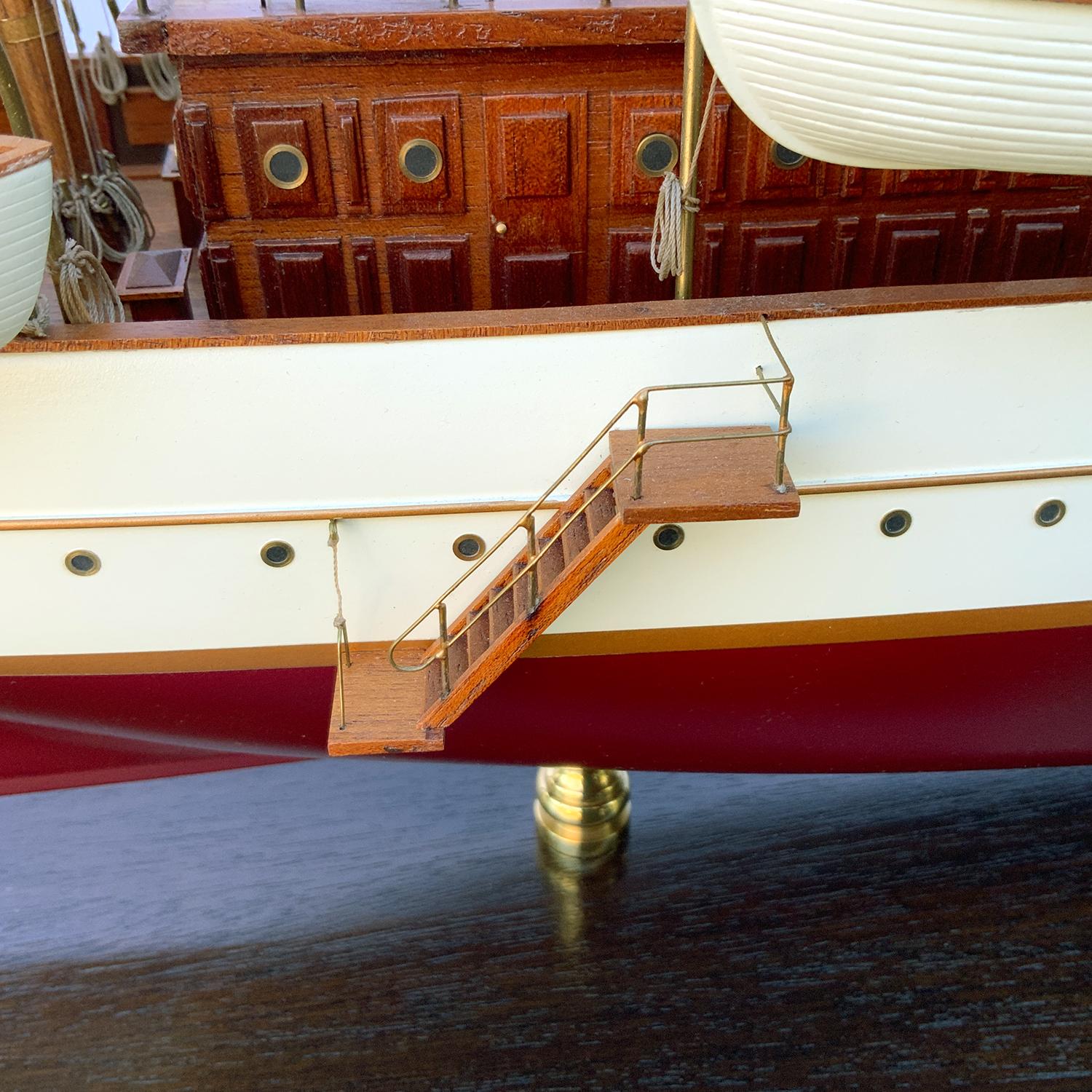 Museum Quality Model of American Steam Yacht Harvard For Sale 5