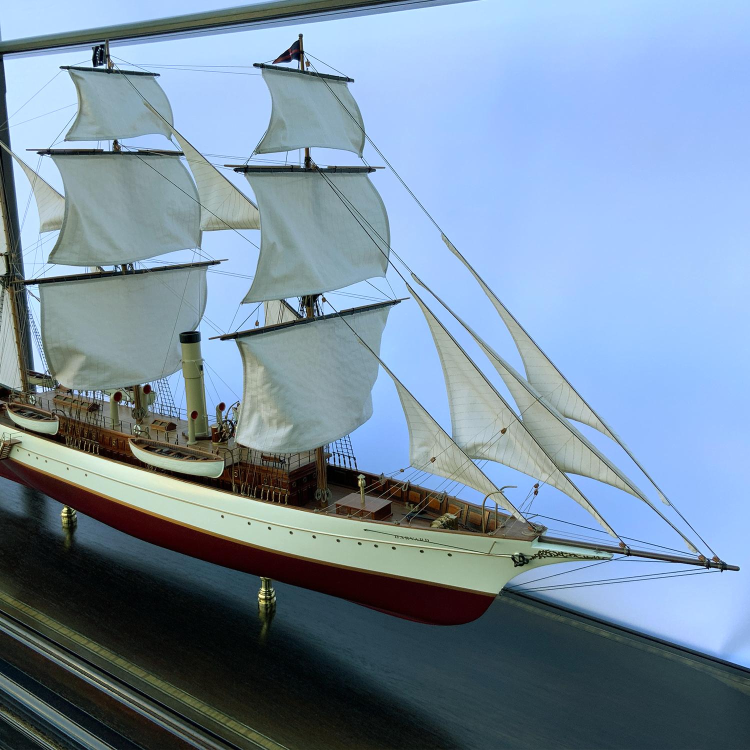 Museum Quality Model of American Steam Yacht Harvard For Sale 9