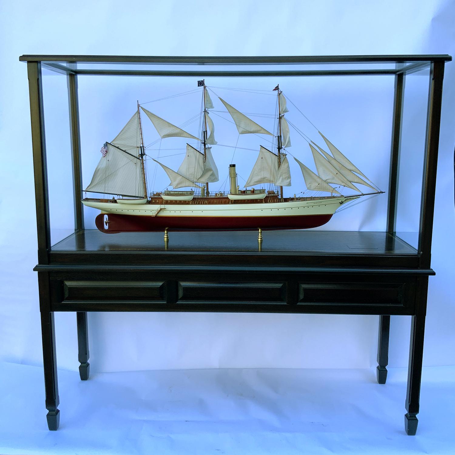 Expertly crafted model of George Baker's private steam yacht 