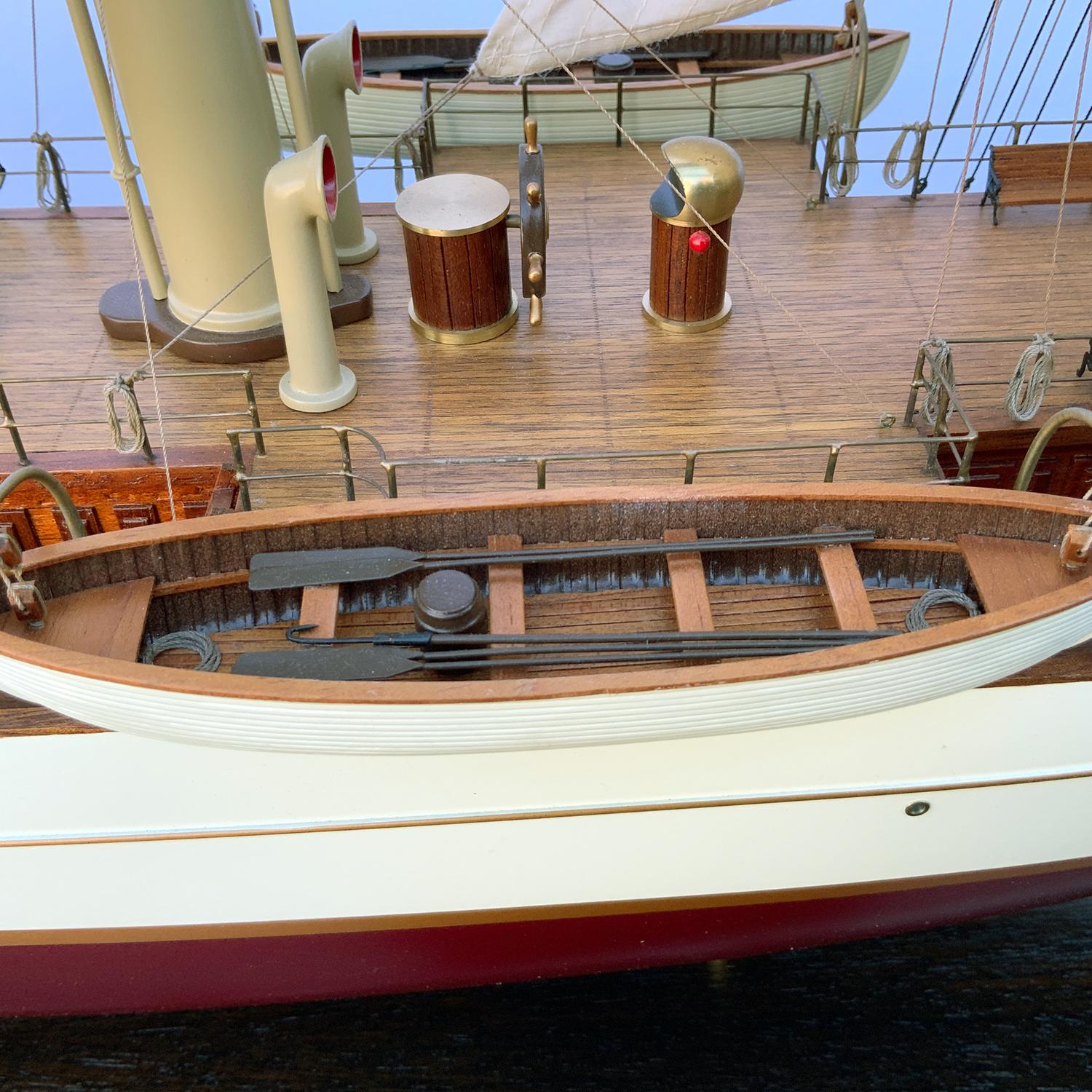 Museum Quality Model of American Steam Yacht Harvard For Sale 2