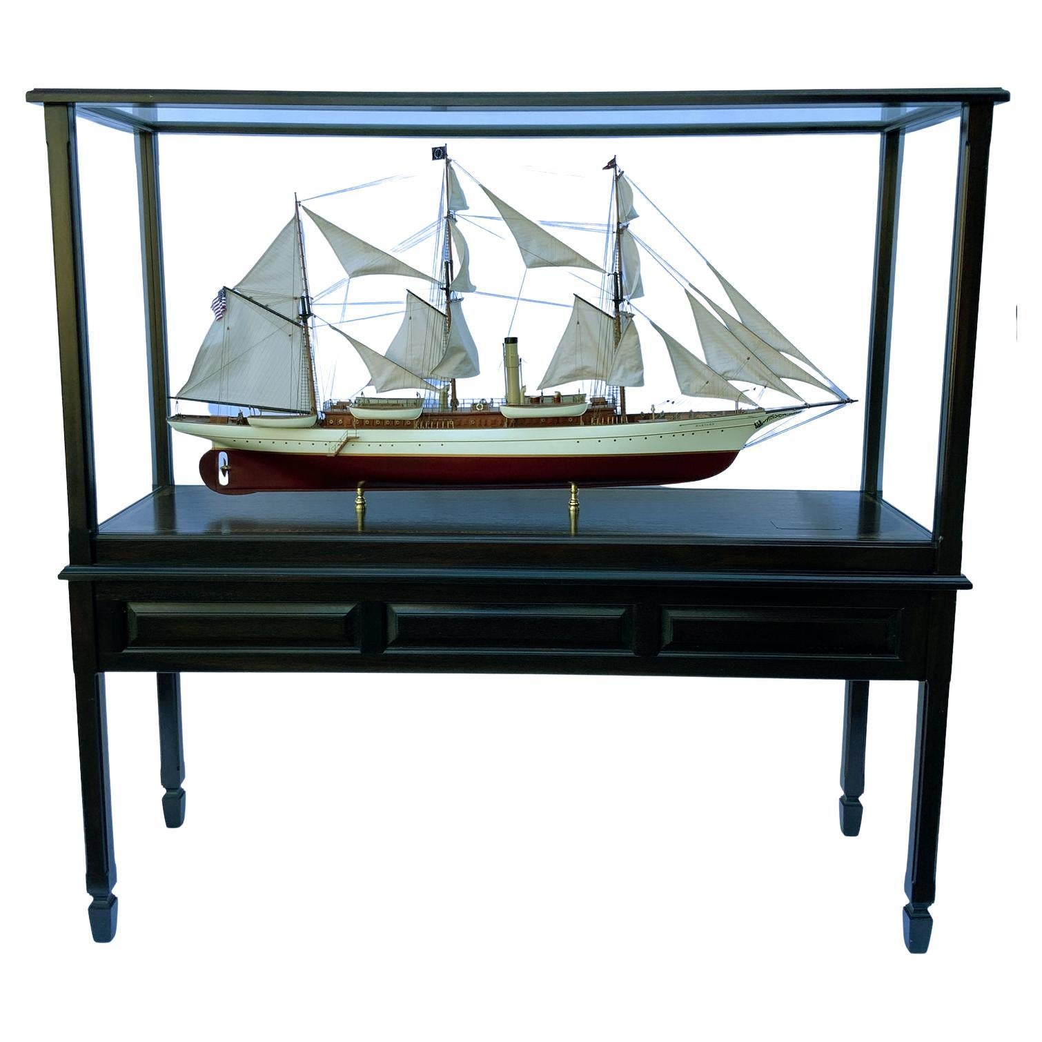 Museum Quality Model of American Steam Yacht Harvard For Sale