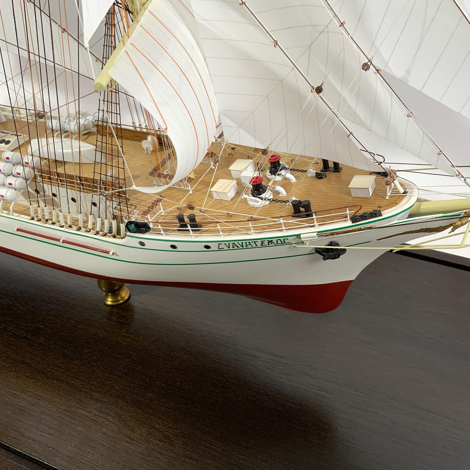 Wood Museum Quality Model Of The Mexican Tall Ship 